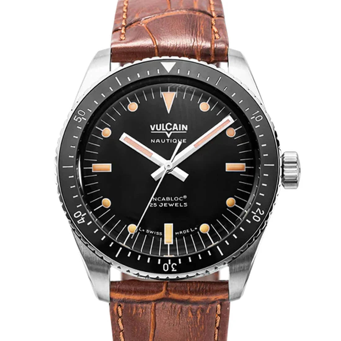 Vulcain Skindiver Automatic Zwart 38 mm