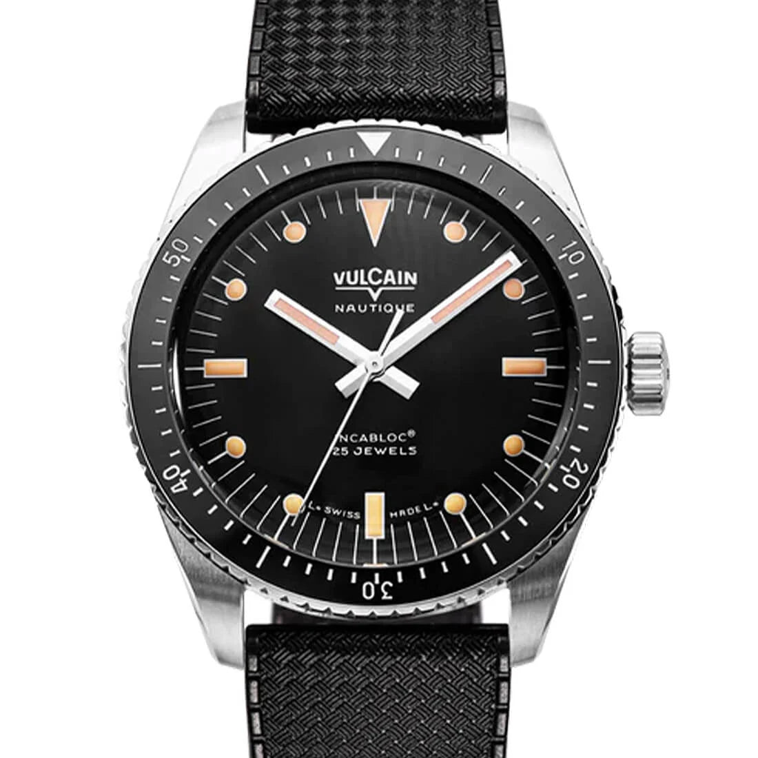 Vulcain Skindiver Automatic Zwart 38 mm