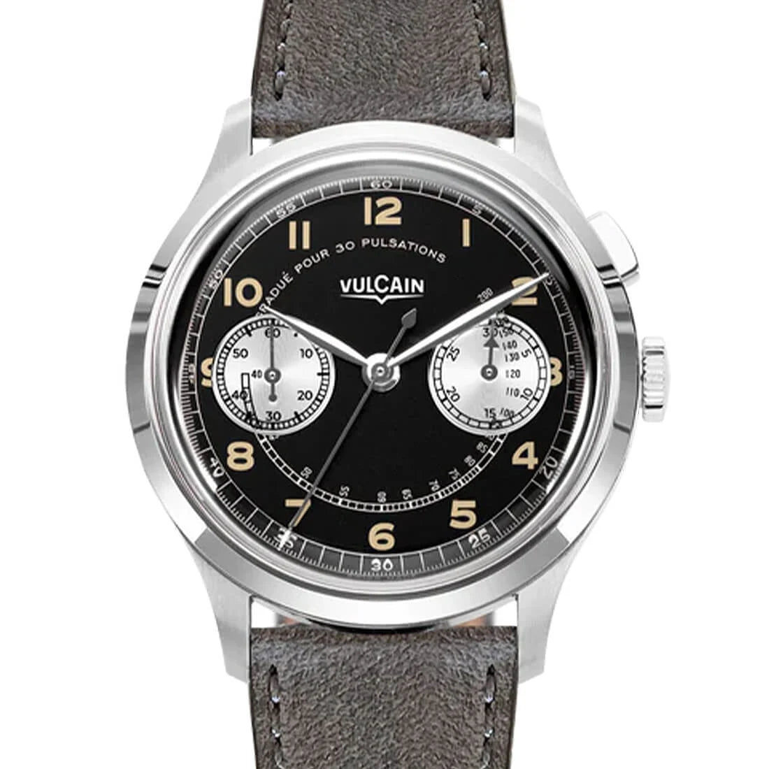Vulcain Monopusher Manual Winding Black/White 39mm