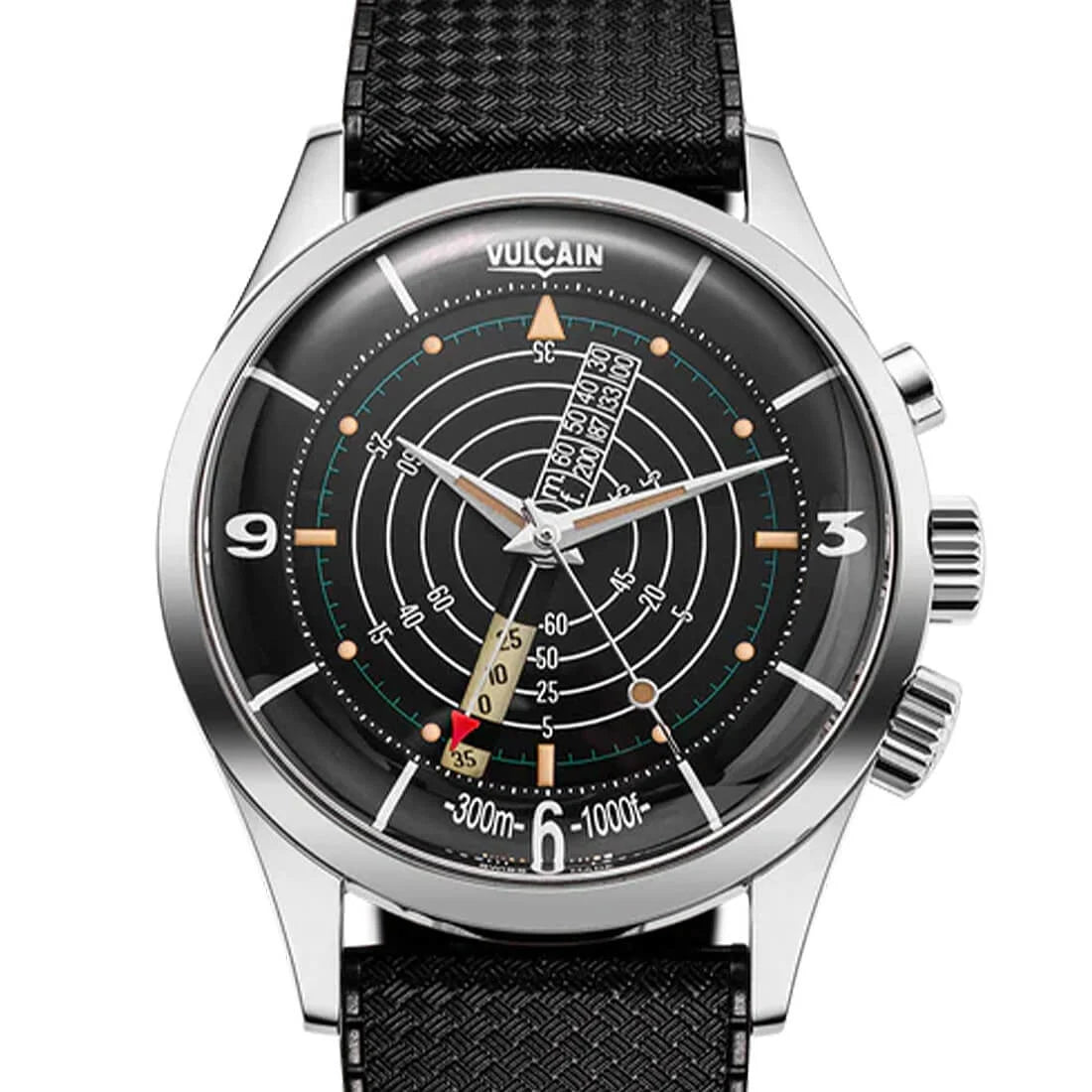 Vulcain Nautical Heritage Manual Winding Black/Brown 42mm