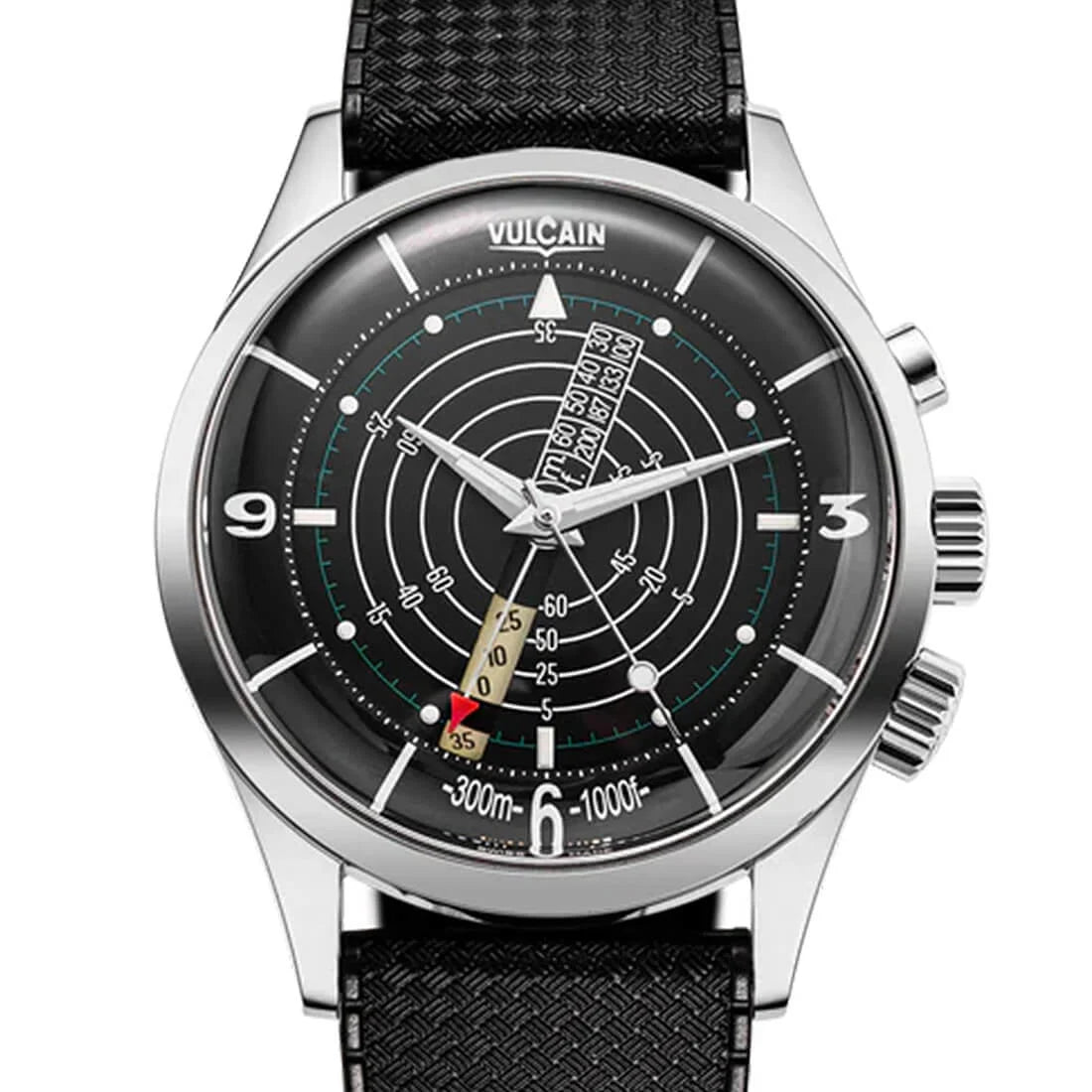 Vulcain Nautical Heritage Remontage Manuel Noir/Blanc 42mm