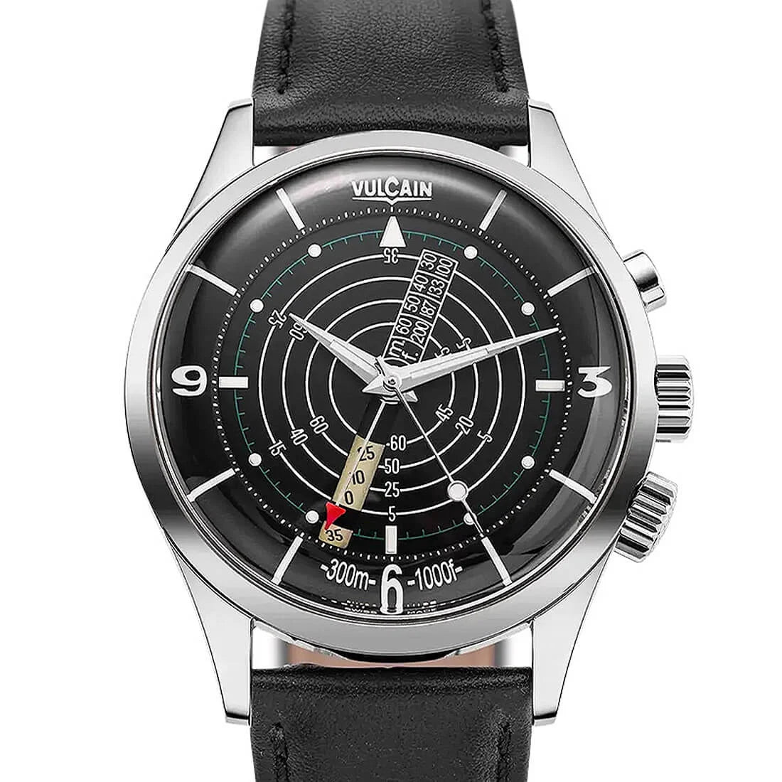 Vulcain Nautical Heritage Remontage Manuel Noir