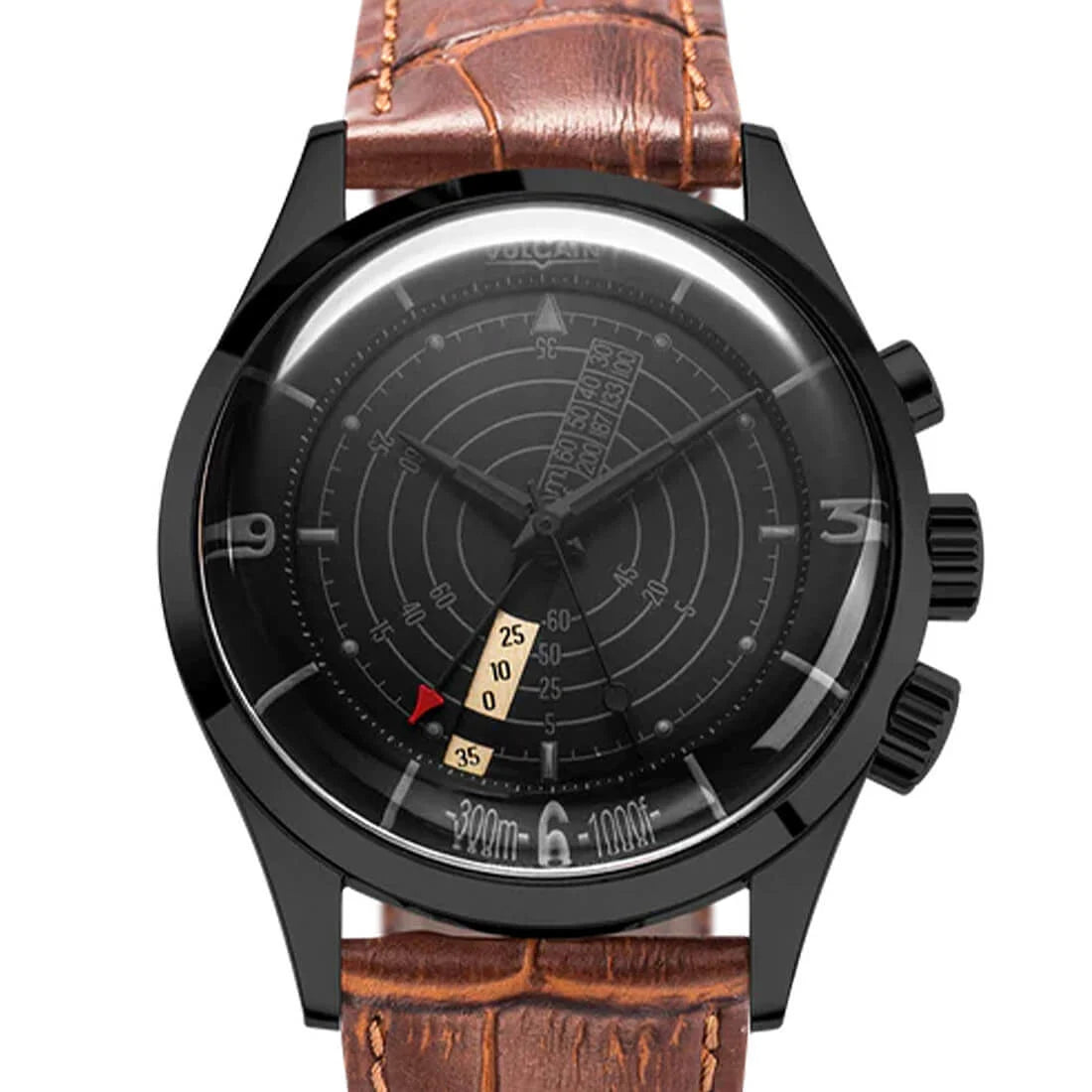 Vulcain Nautical Heritage Remontage Manuel Noir/Blanc 42mm