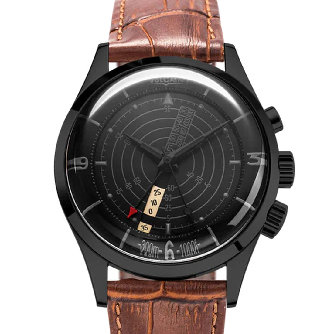 Vulcain Nautical Heritage Remontage Manuel Noir/Blanc 42mm