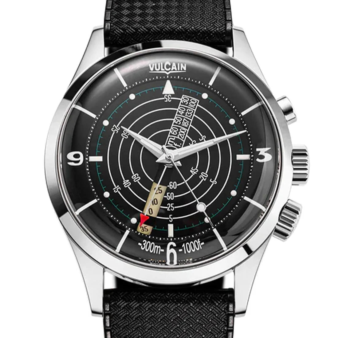Vulcain Nautical Heritage Manual Winding Black/White 42mm