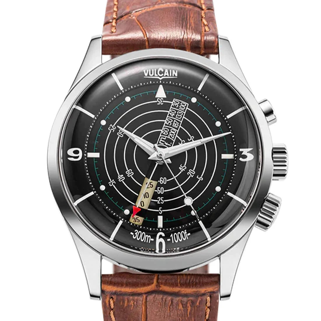 Vulcain Nautical Heritage Manual Winding Black/White 42mm