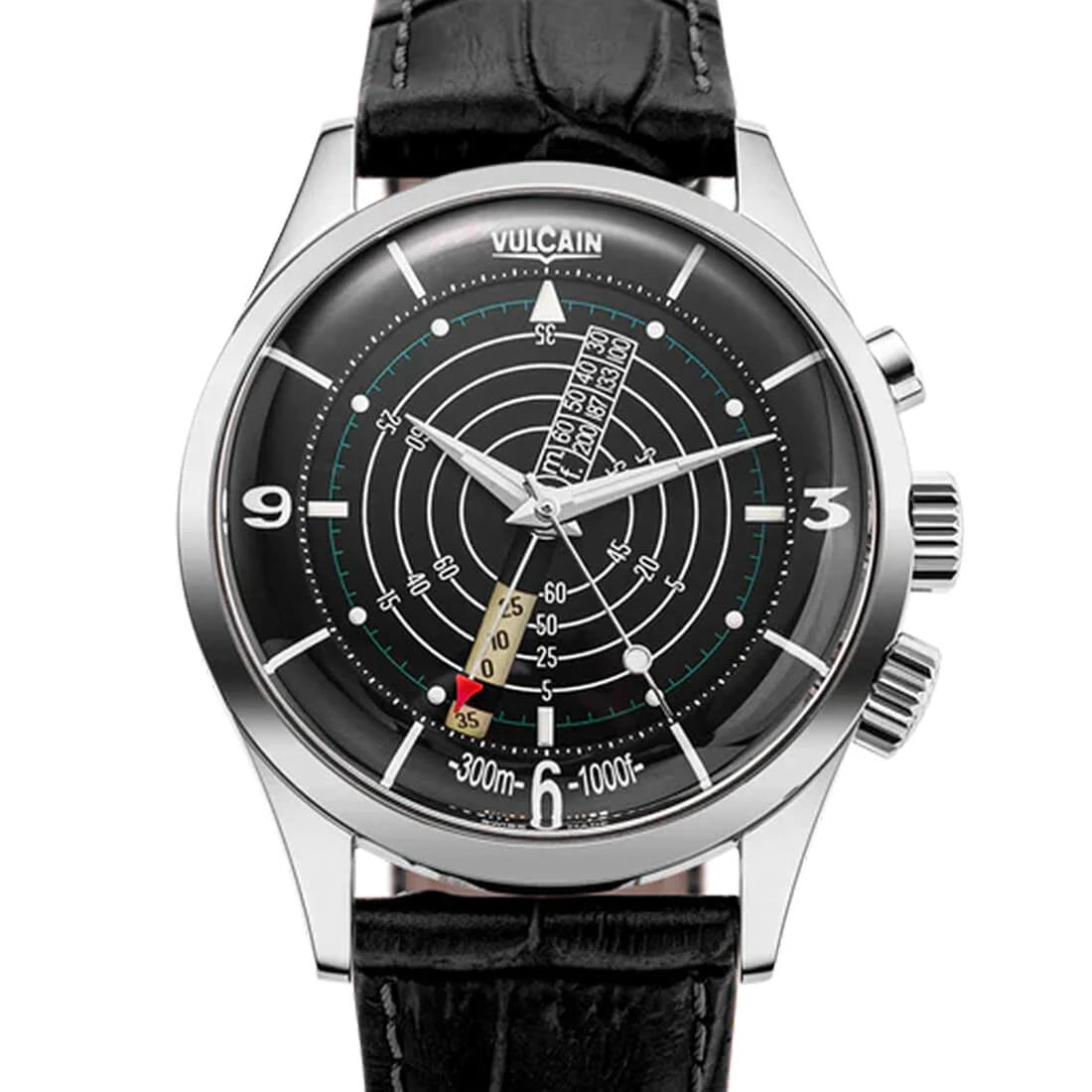 Vulcain Nautical Heritage Manual Winding Black/White 42mm