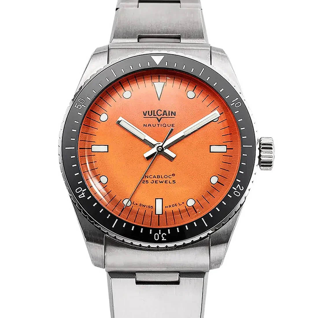 Vulcain Skindiver Nautique Automatik Orange