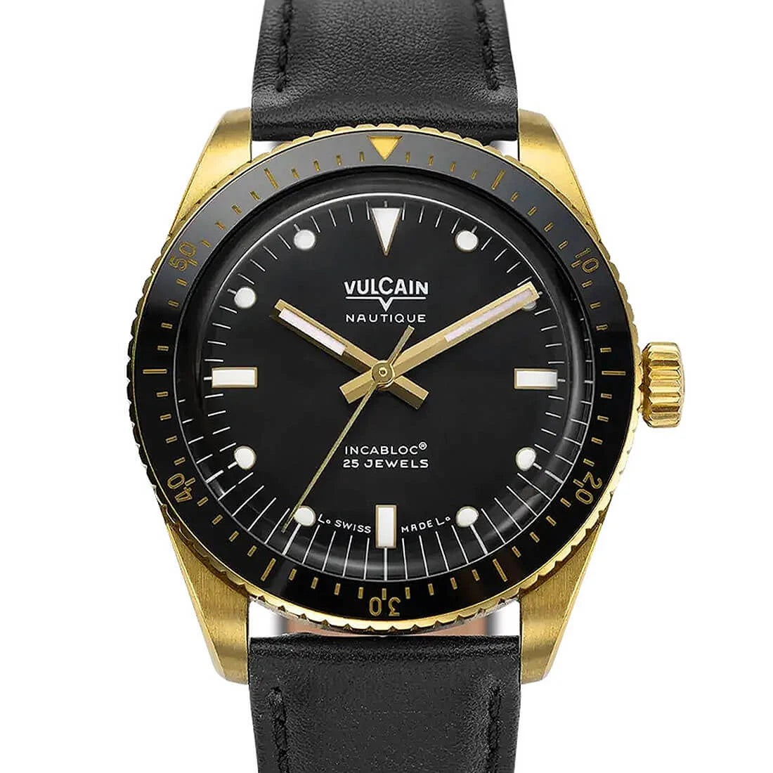 Vulcain Skindiver Nautique Automatique Noir