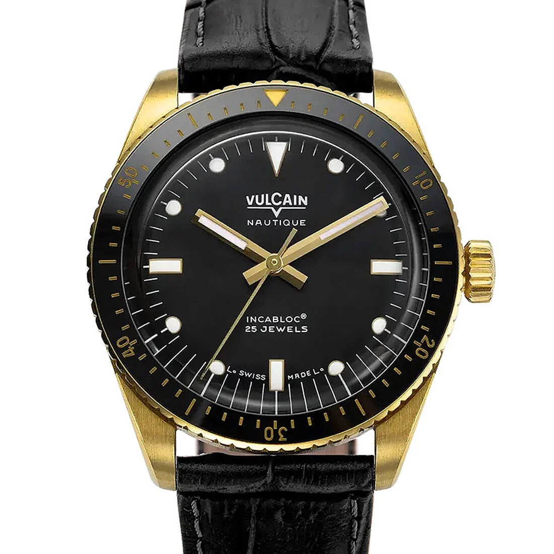 Vulcain Skindiver Nautique Automatic Black 38mm