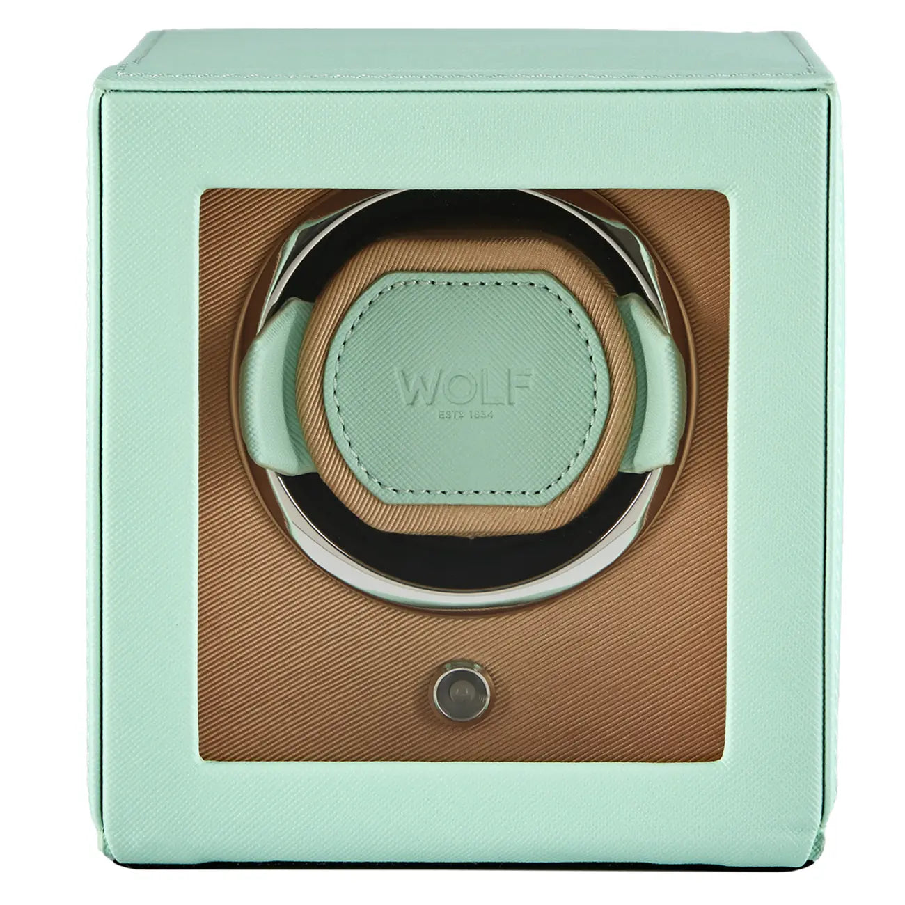 Wolf Cub Seltzer Single Watch Winder with Cover