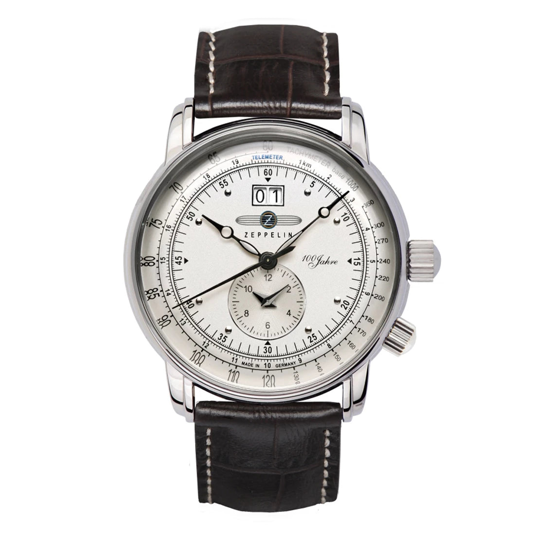 Zeppelin 100 Jahre 7640 Quartz Silver 42mm