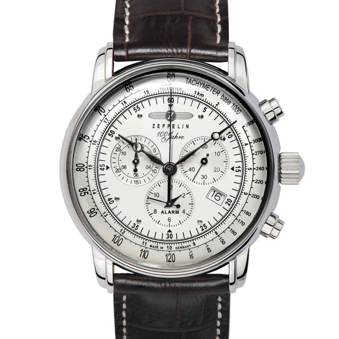 Zeppelin 100 Jahre 7680 Quartz Silver 42mm