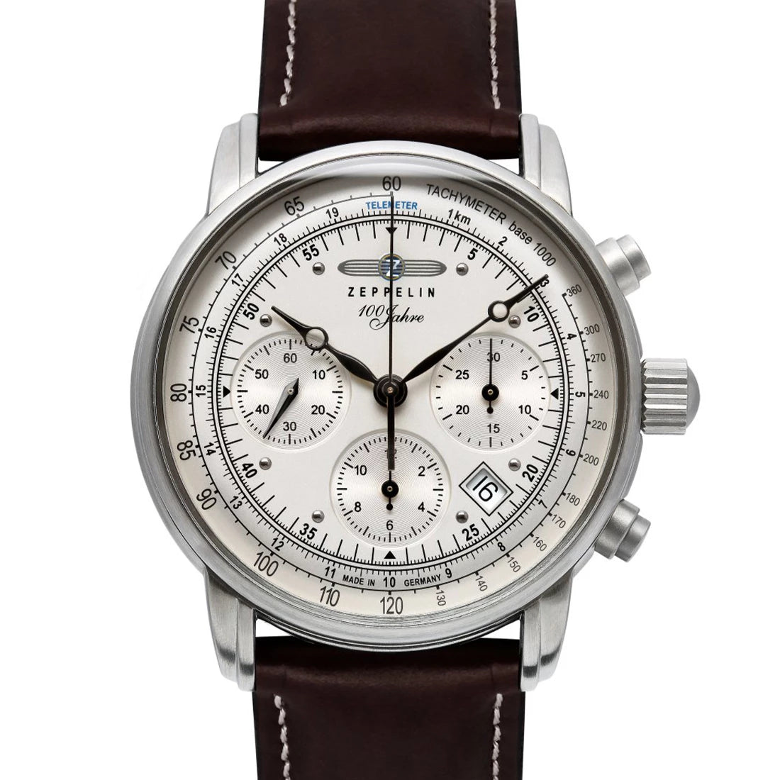 Zeppelin 100 Jahre 8618 Automatic Silver 42mm