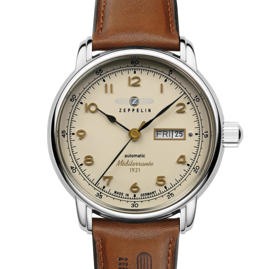 Zeppelin 100 Jahre Méditerraneé 9664 Automatic Beige 40mm
