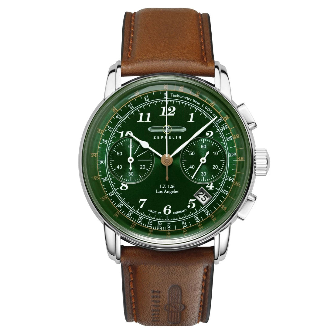 Zeppelin Los Angeles 7614 Quartz Green 42mm