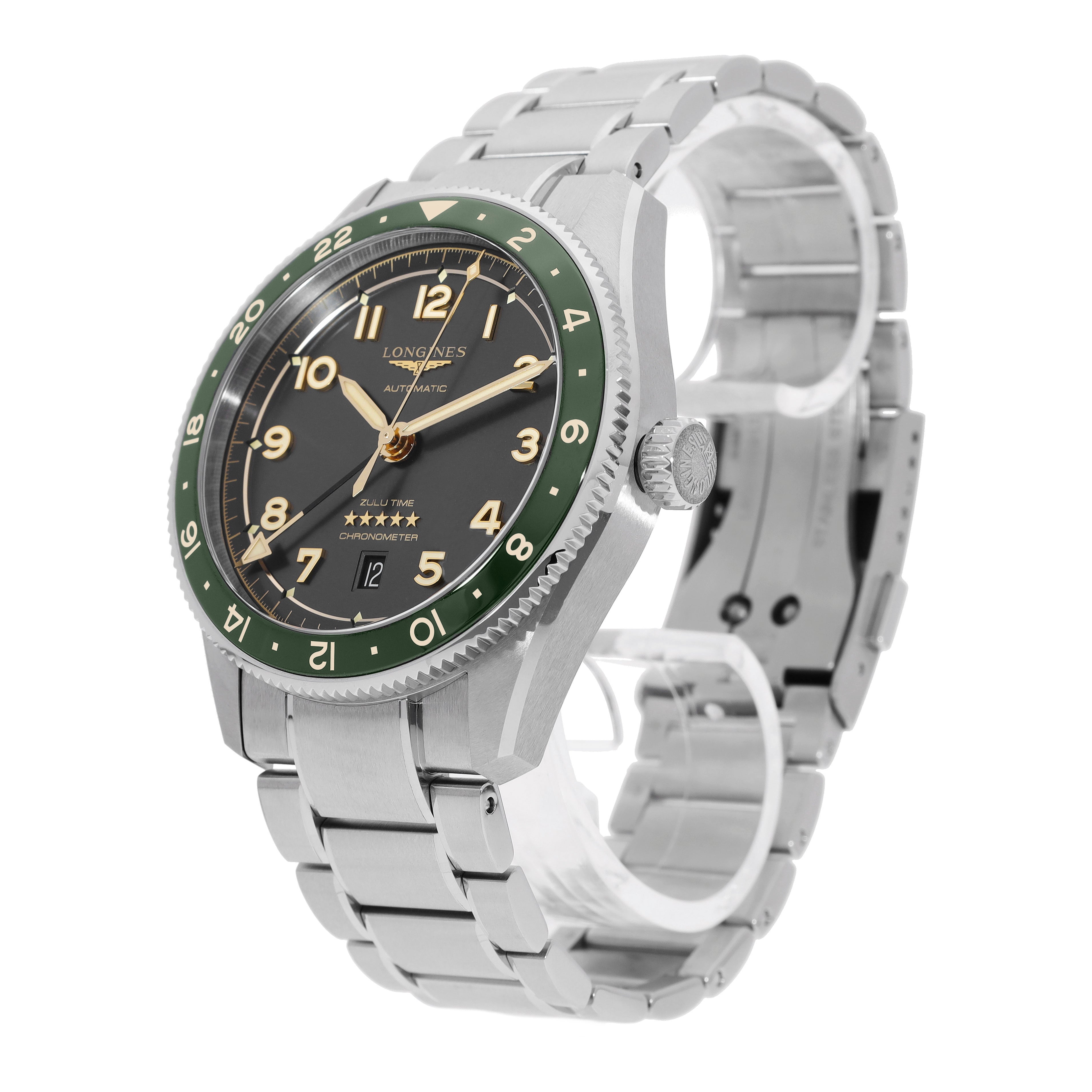 Longines Spirit Zulu Time Automatique Anthracite