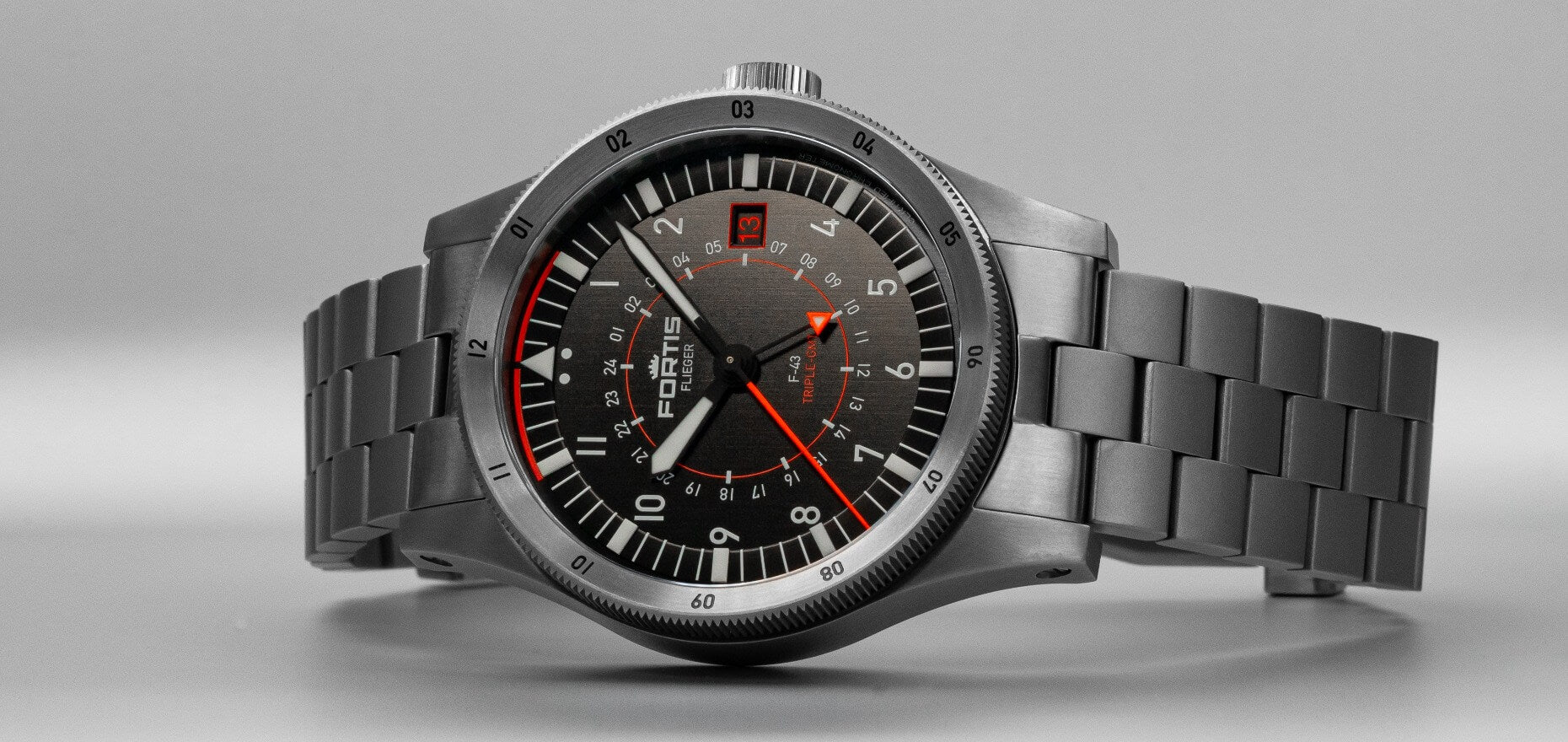 All Good Things Come In Threes: Fortis Flieger F-43 Triple-GMT