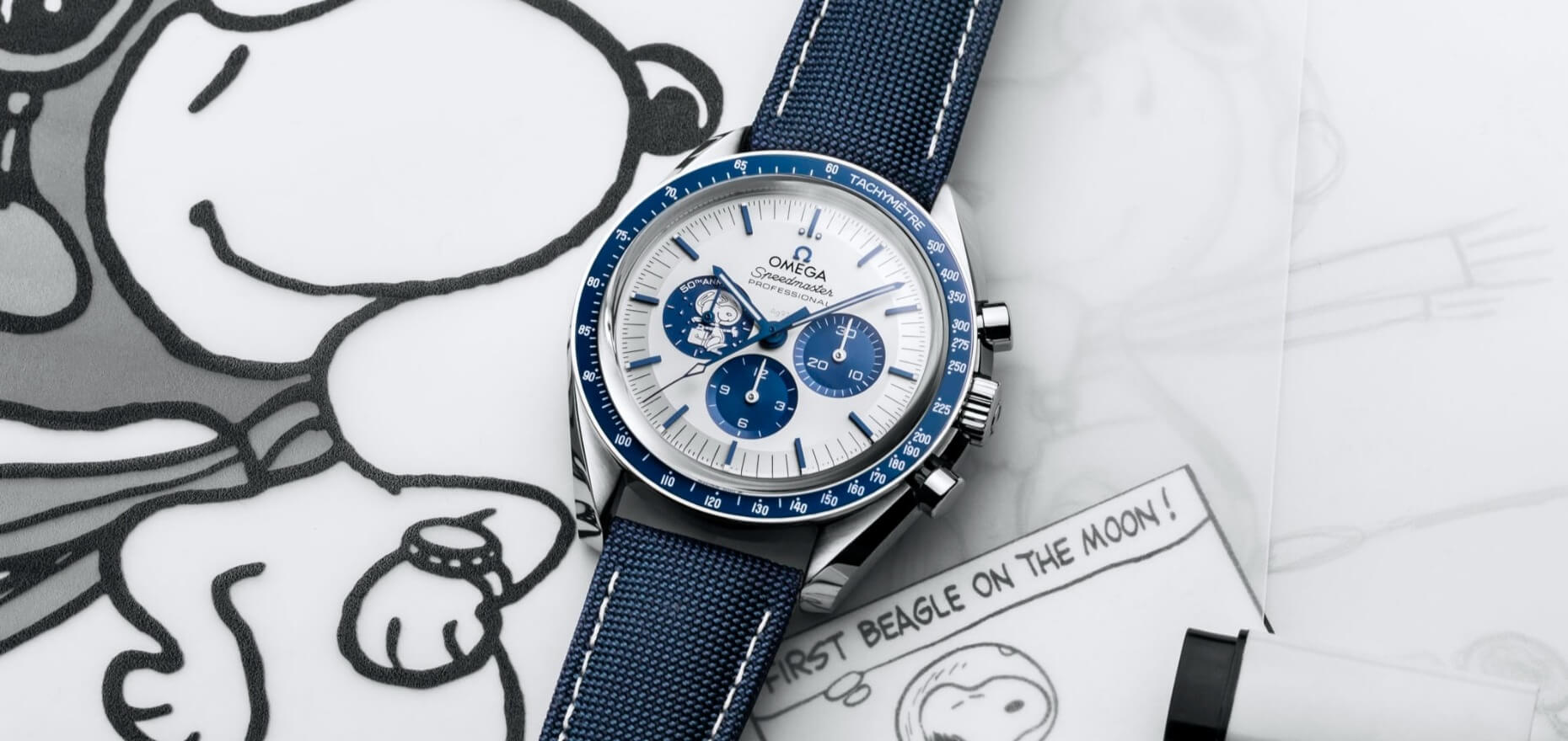 OMEGA SPEEDMASTER SILVER SNOOPY AWARD