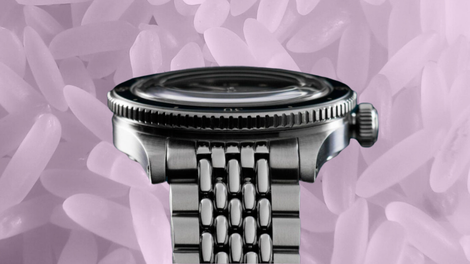 4 Belles Montres Actuelles avec un Bracelet Grains de Riz