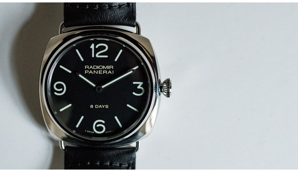 Panerai Radiomir Schwarz  8 Tage Video)