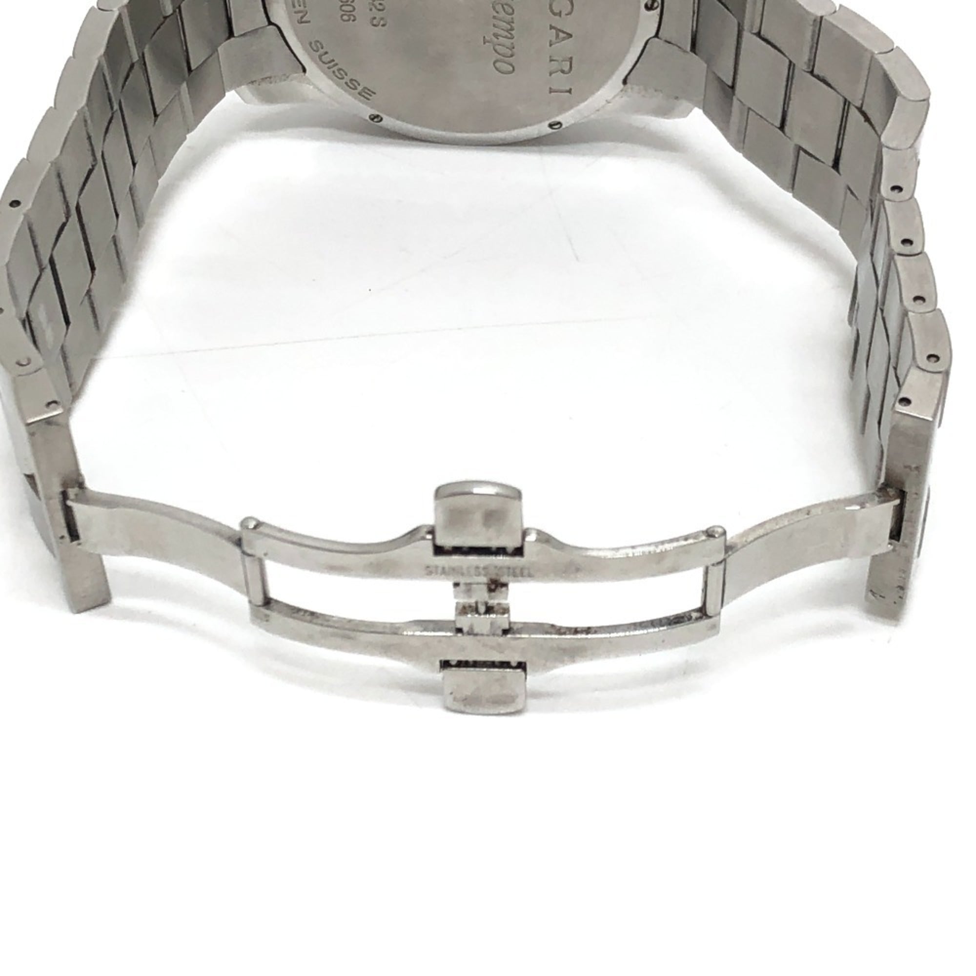 BVLGARI ST42S Solotempo QuarzHerrenuhr, Rund, Edelstahl, Silber