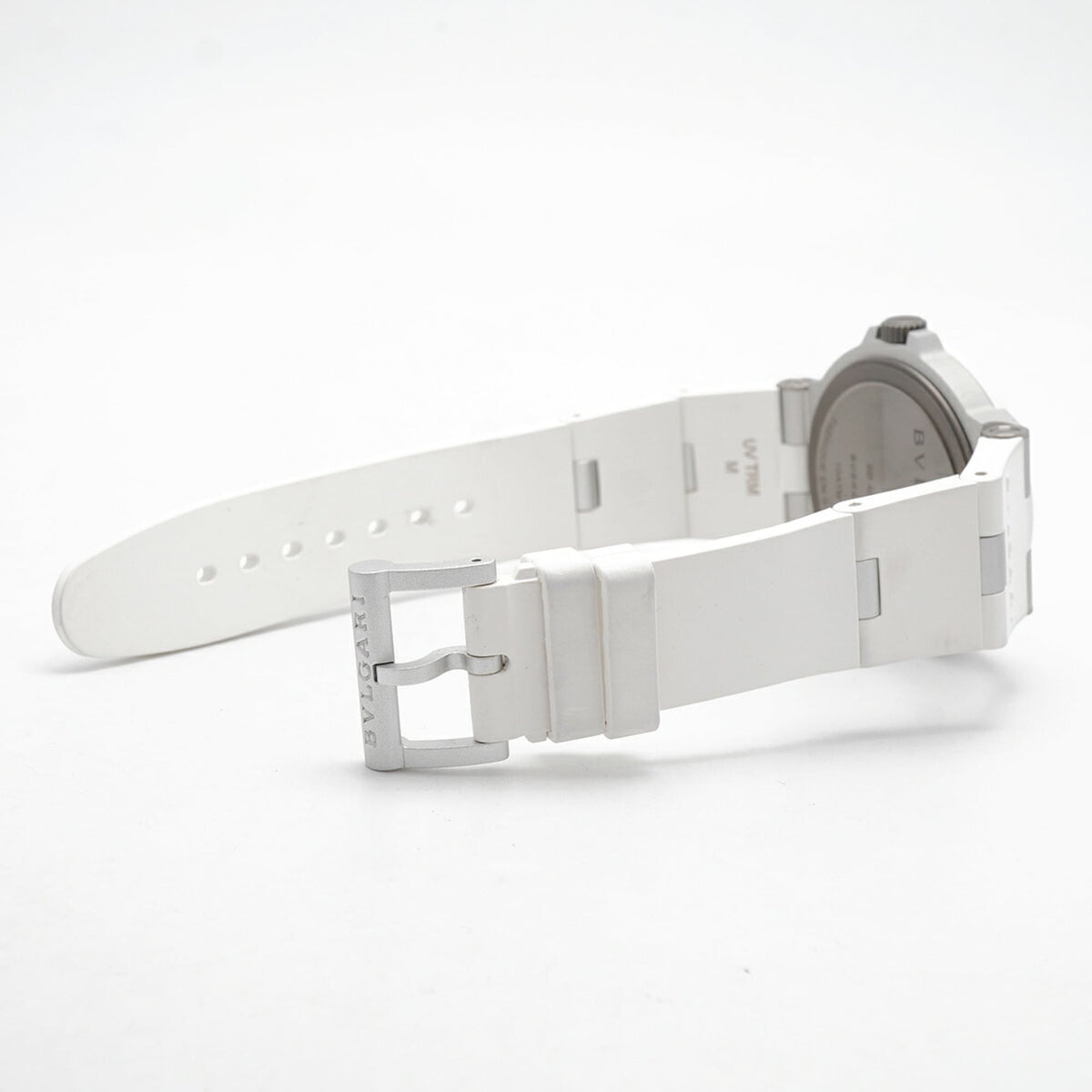 Bvlgari Aluminium BB40AT met zilveren wijzerplaat 40mm Horloge