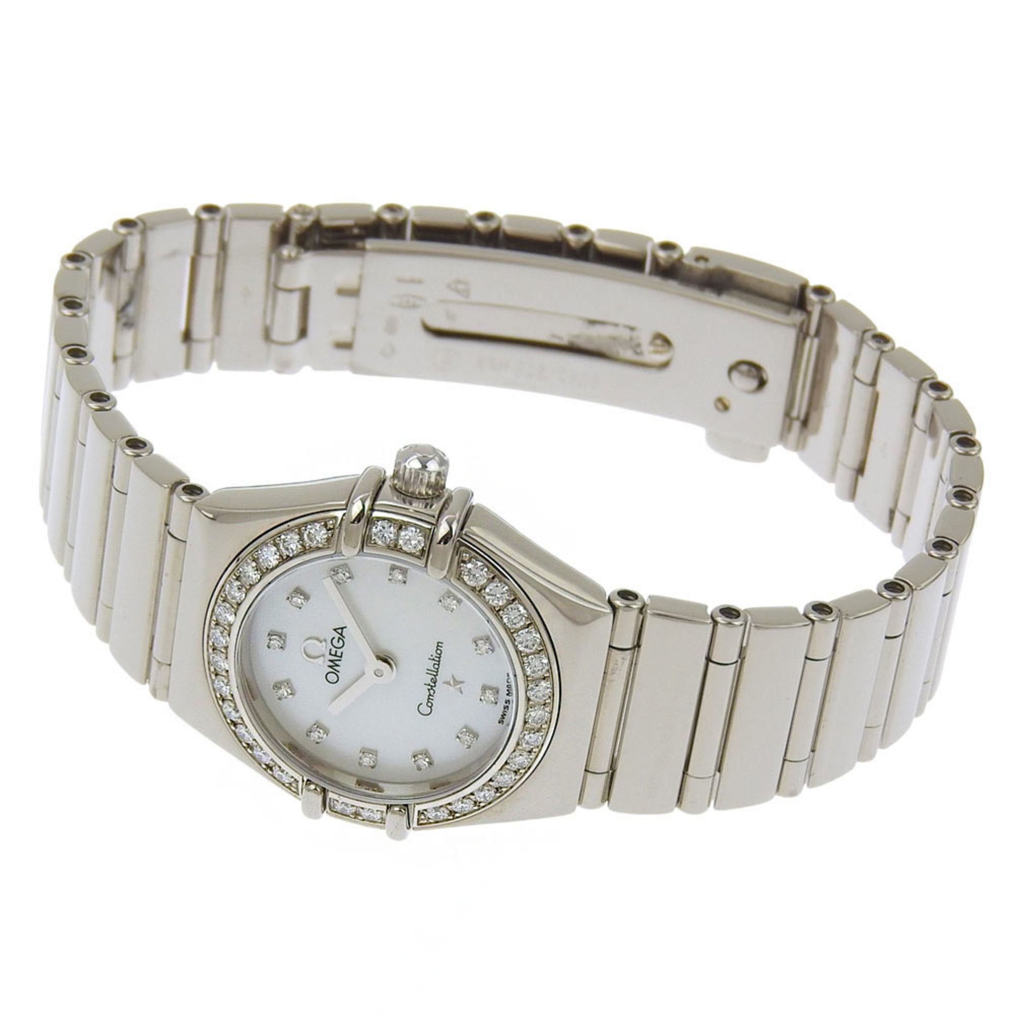 Like New Omega Constellation Mini My Choice 1165 76 Mother-of-Pearl Dial 18K White Gold 64.3g Quartz 150th Anniversary Limited Edition of 999 Pieces