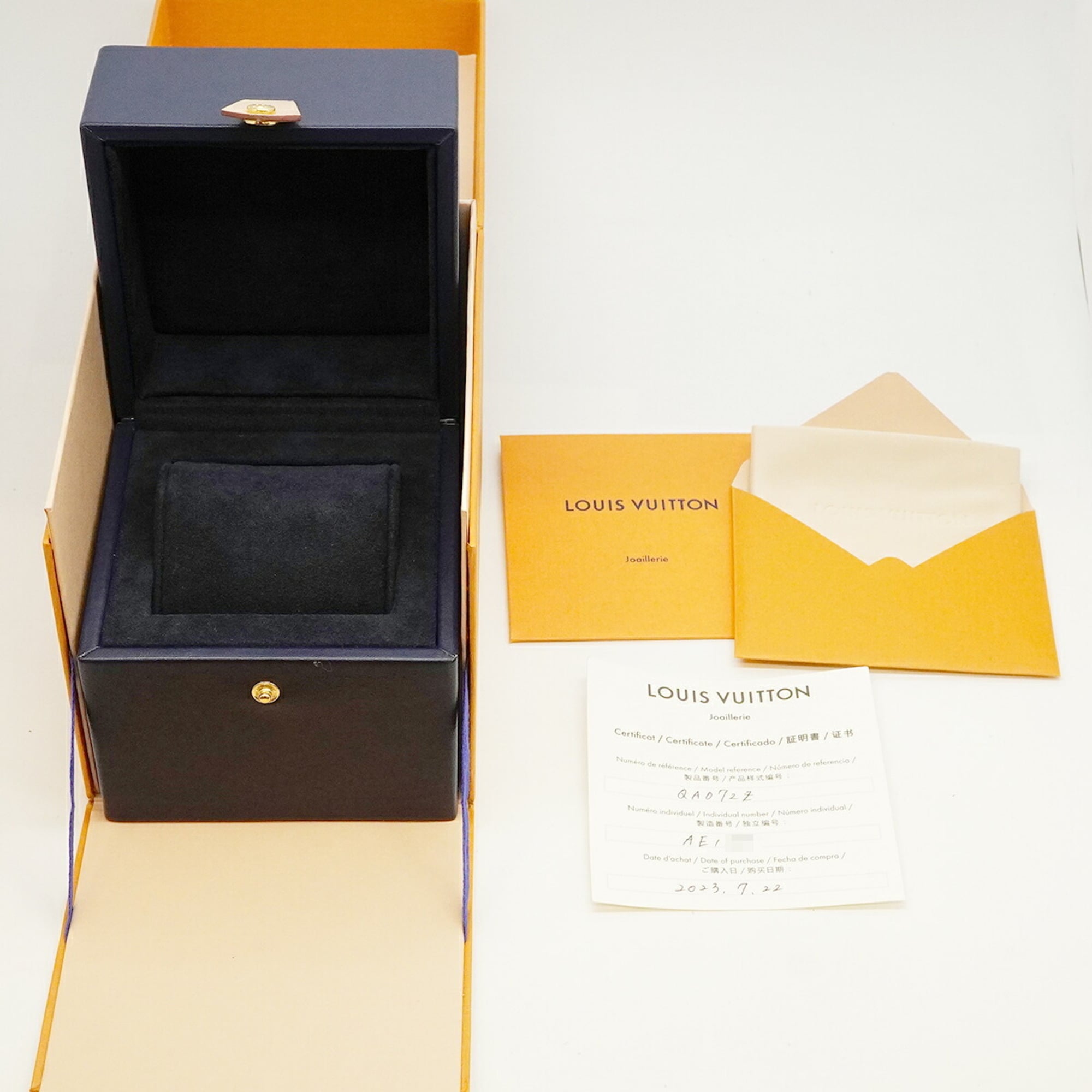 Louis Vuitton Tambour Monogram QA072Z Brown Dial