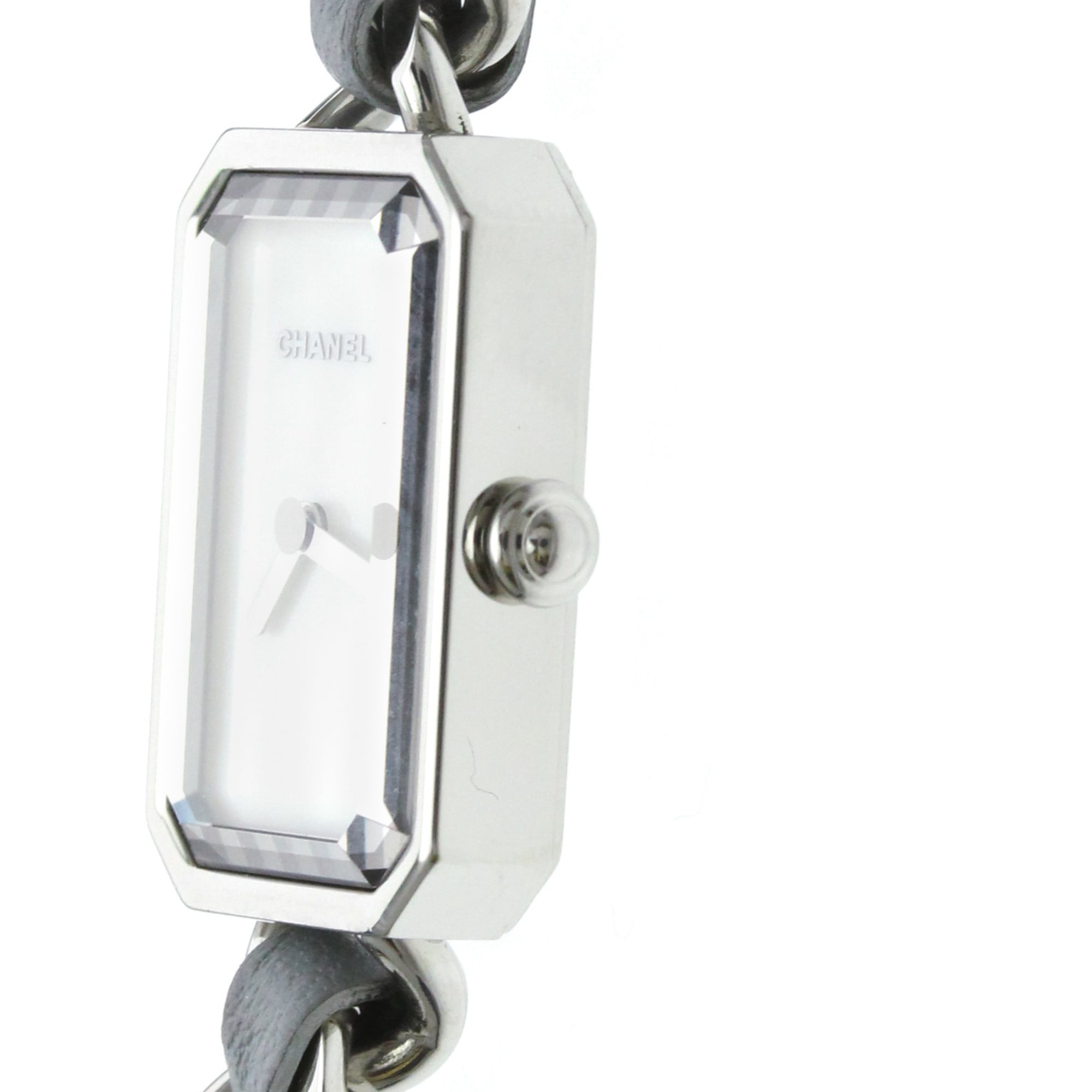 Montre CHANEL Premiere Lock en acier et cuir Quartz pour femme H4327
