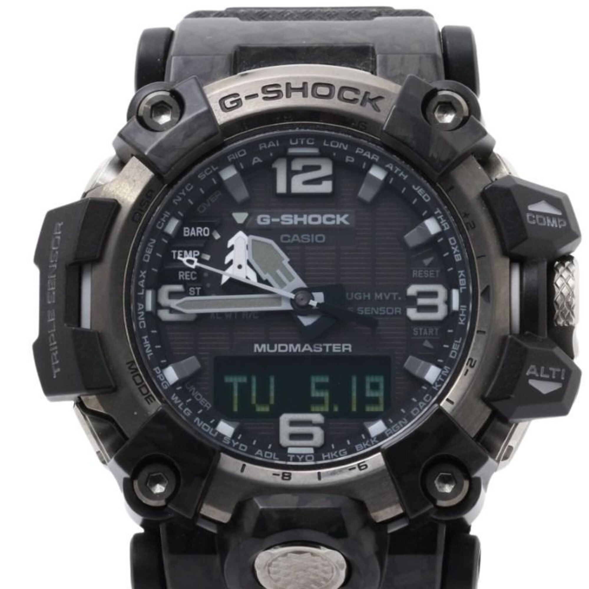 CASIO G-SHOCK MASTER OF G-LAND MUDMASTER GWG-2000-1A1JF Black Stainless Steel Resin Men's Watch