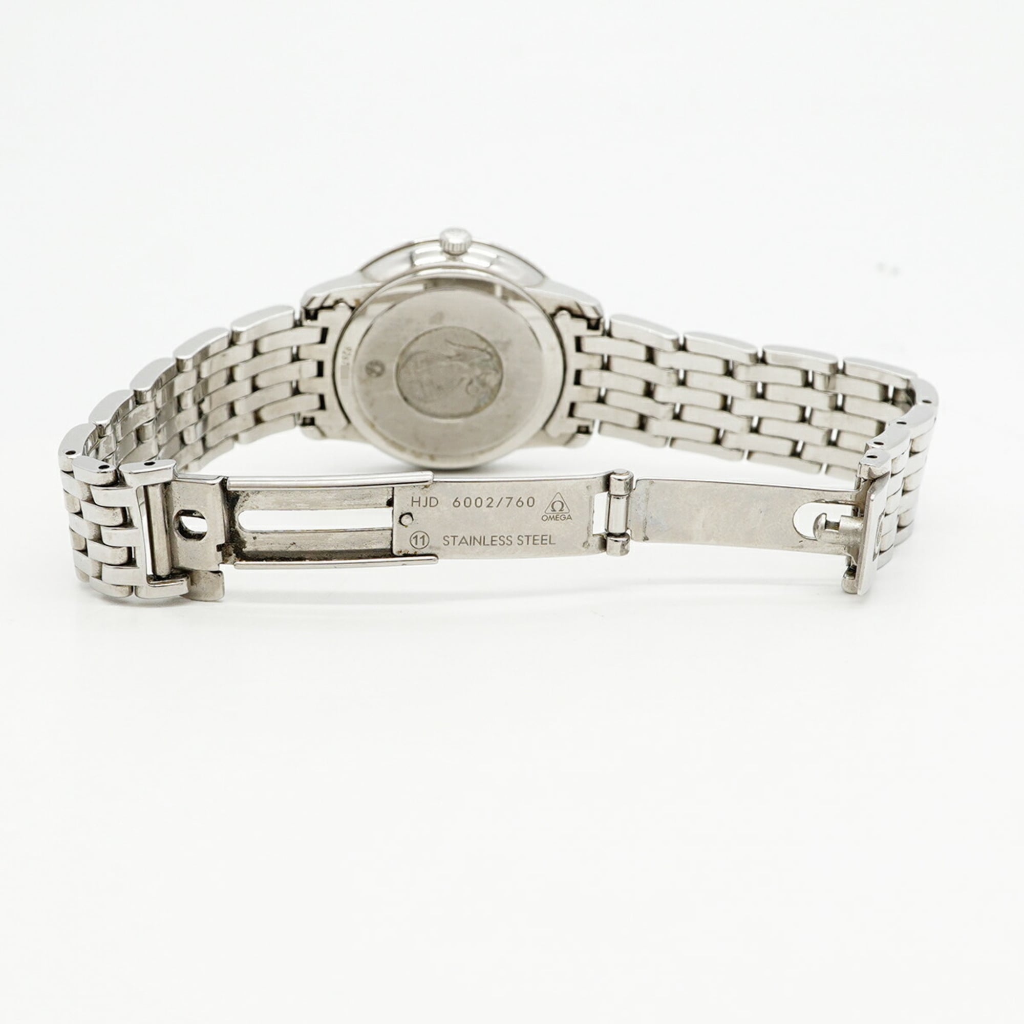 Omega De Ville 424.10.27.60.04.001 Damenuhr mit Weiß Zifferblatt