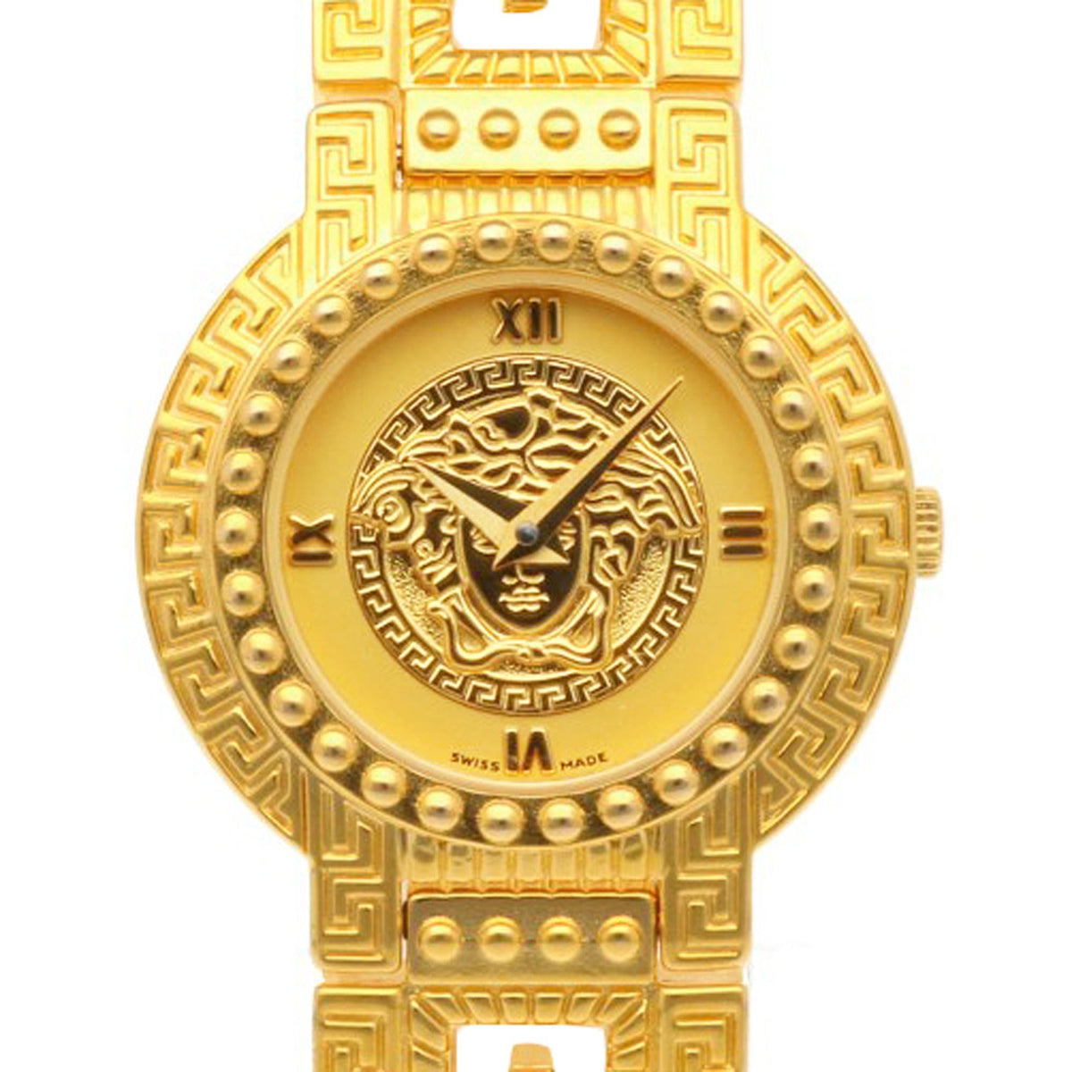 Montre Versace Medusa 7009018 à cadran doré, 25 mm