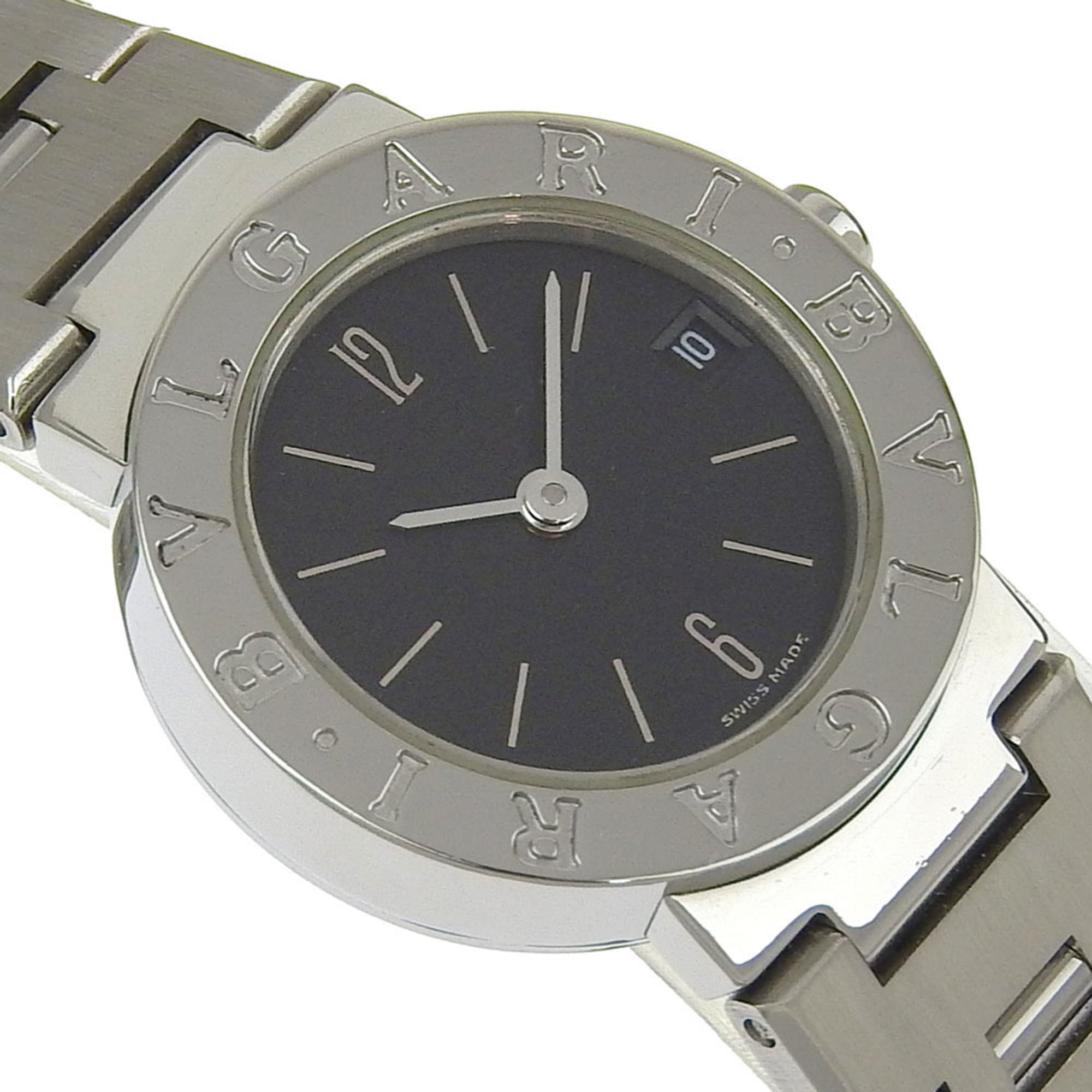 BVLGARI Bvlgari Horloge BB23SS Roestvrij staal Kwarts Analoge wijzerplaat Zwarte wijzerplaat Dames I220724028