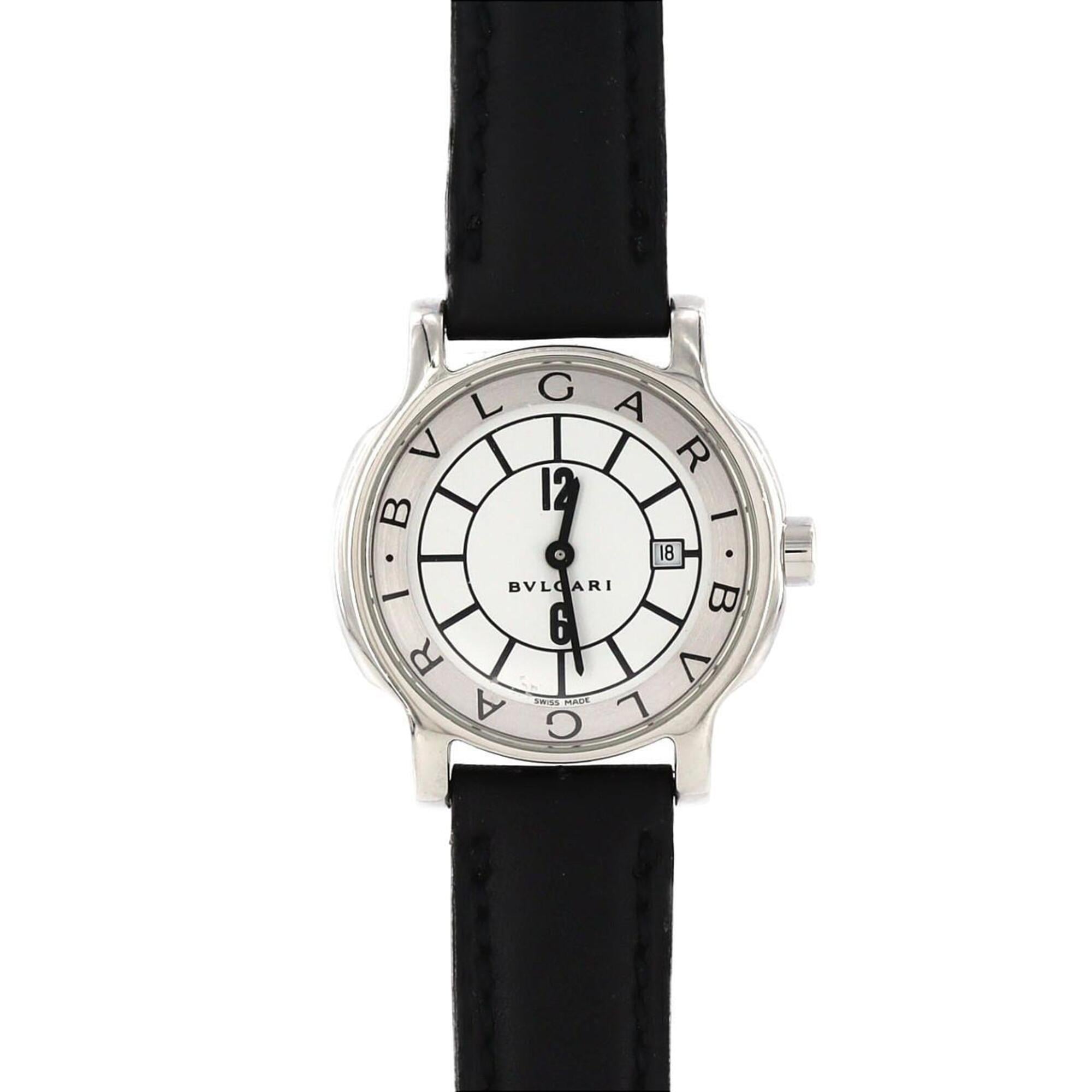 Bulgari Solotempo ST29S White Dial 29mm Watch