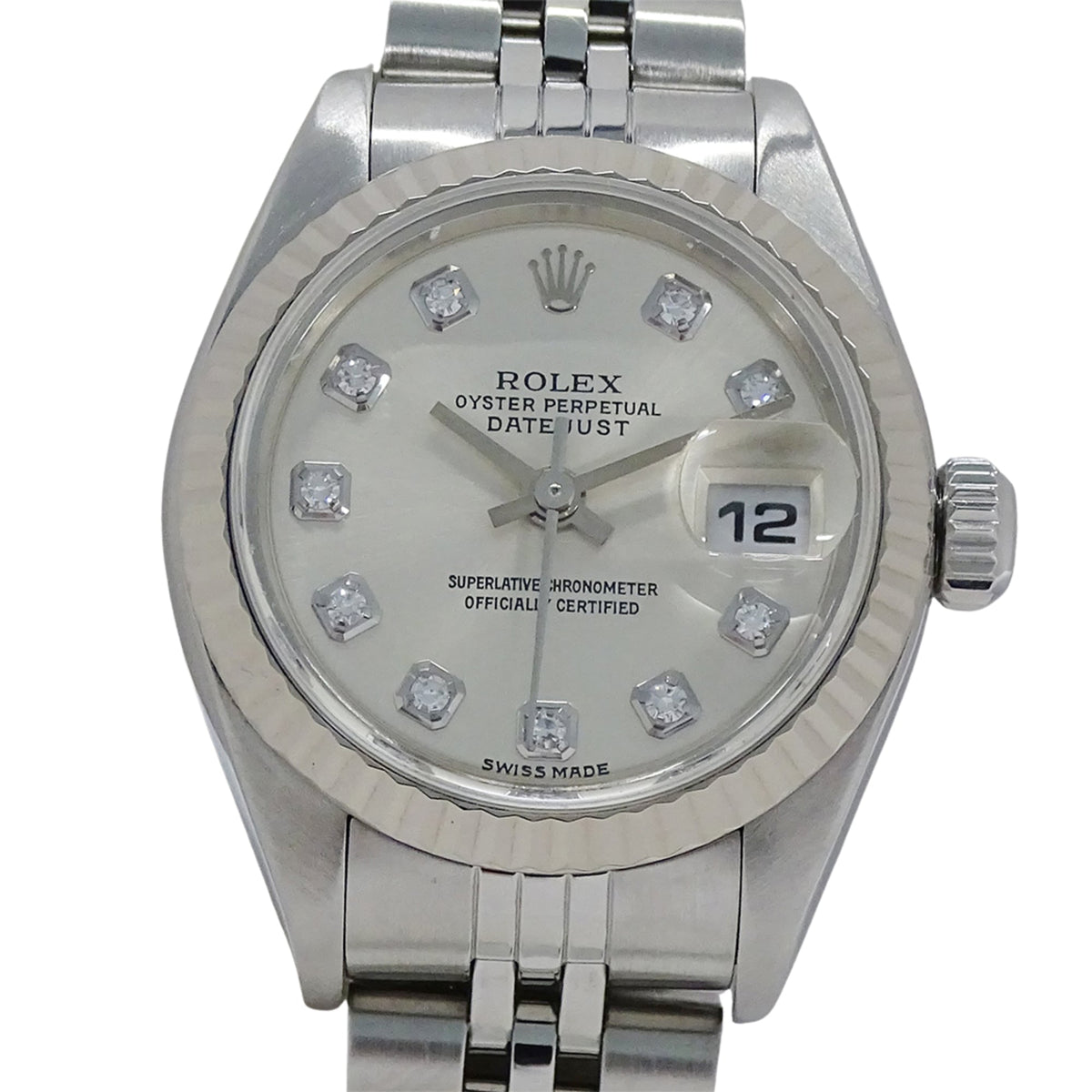 Rolex Datejust 79174G K met zilveren wijzerplaat, 26 mm horloge