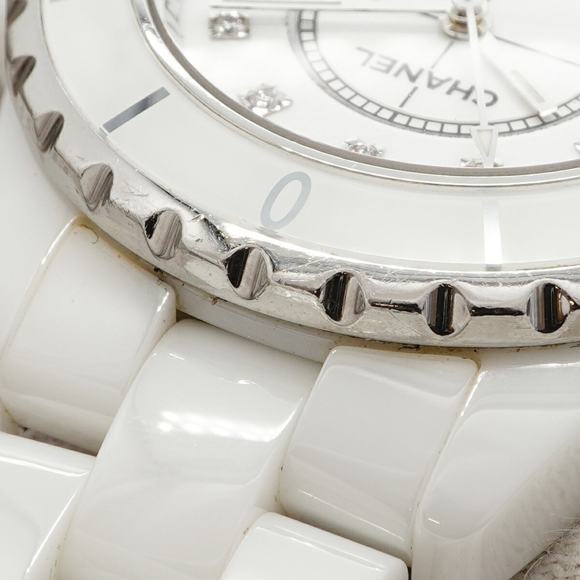 Chanel J12 Diamond H1628 White Dial Women's Watch