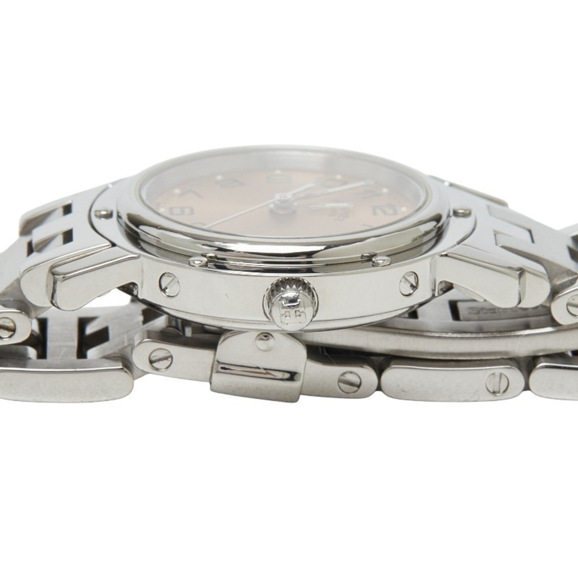 Hermes Clipper CL4.210 Pink Dial 24mm Watch