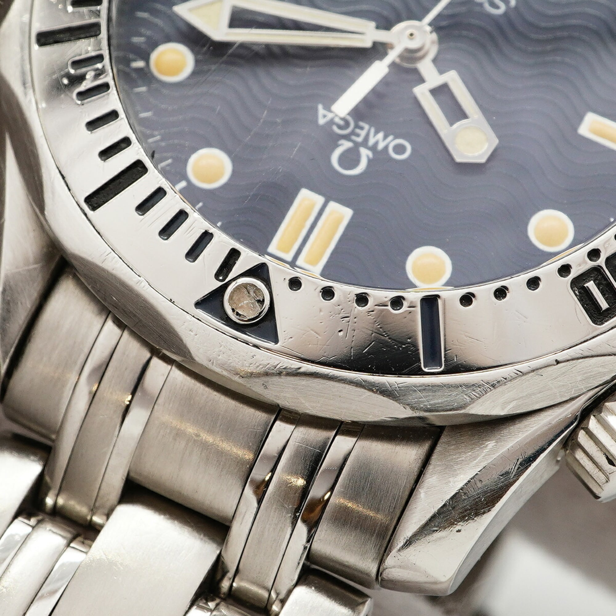 Omega Seamaster 2562.80 Uhr mit marineblauem Zifferblatt (Jungengröße)