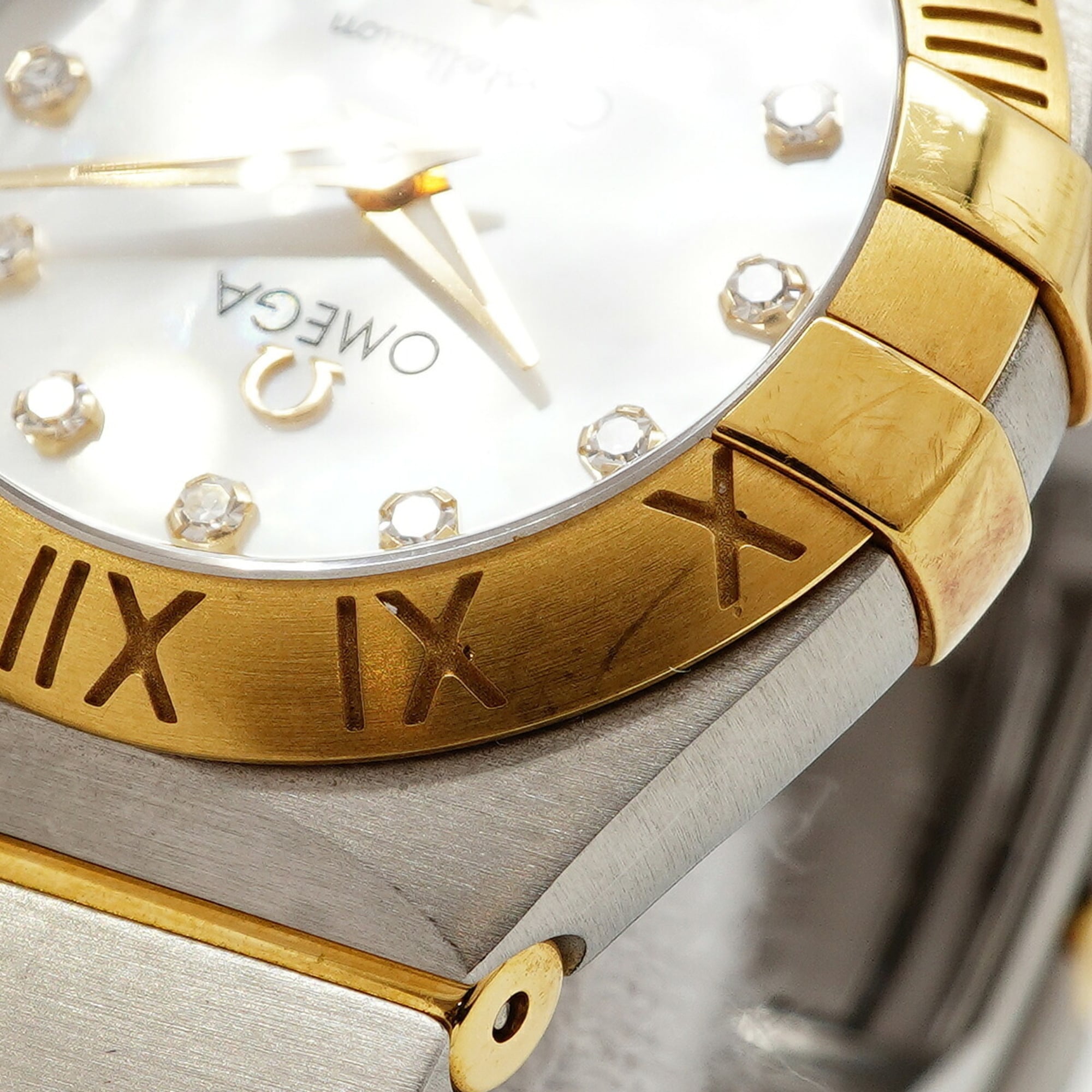 Omega Constellation Brushed Diamond 123.20.24.60.55.002 White Dial Wo