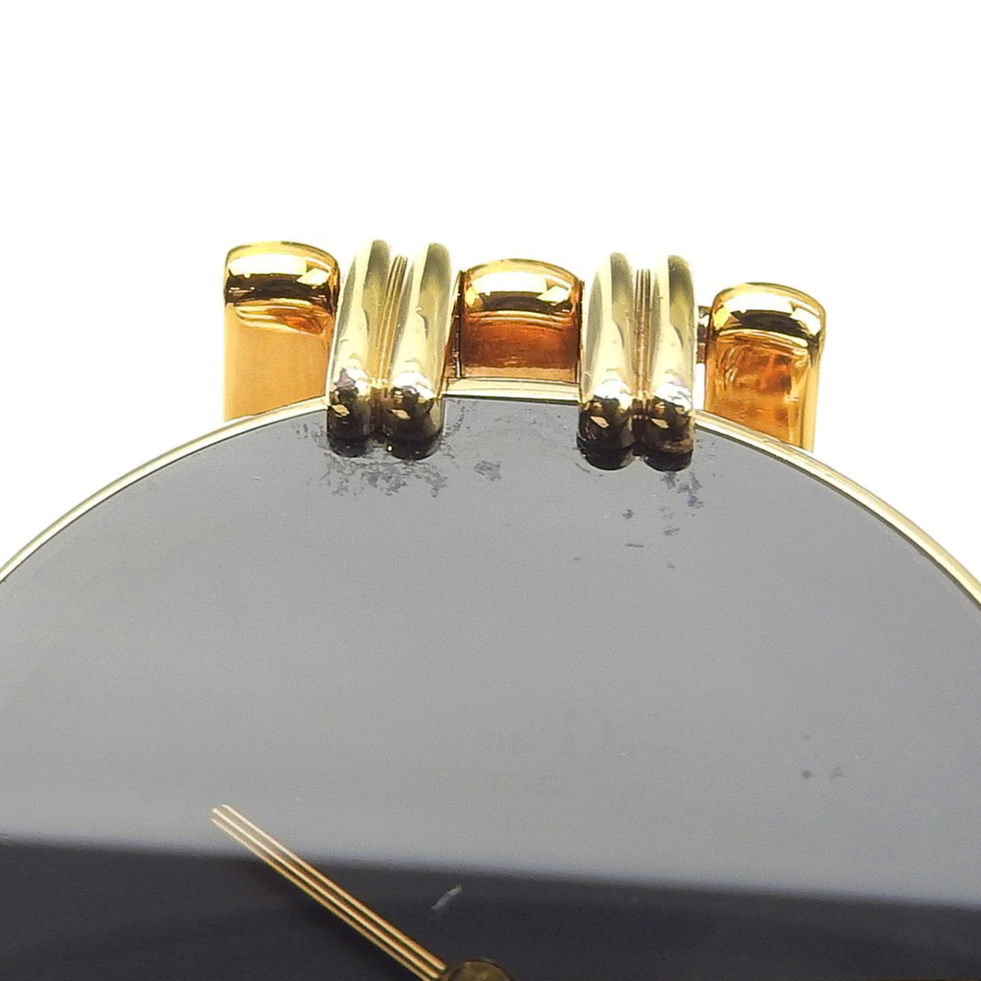 Christian Dior Bakira-horloge D46.154.4, roestvrij staal, quartz, analoog display, zwarte wijzerplaat, dameshorloge