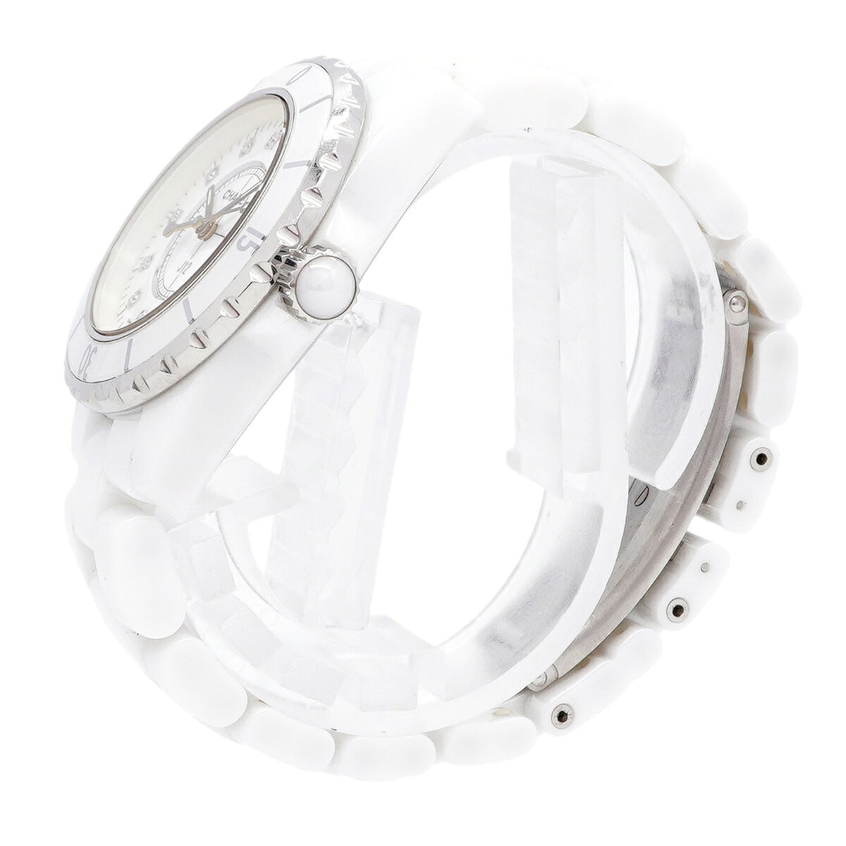 Montre Chanel J12 12P Diamond H1628 Blanc, cadran de 33 mm