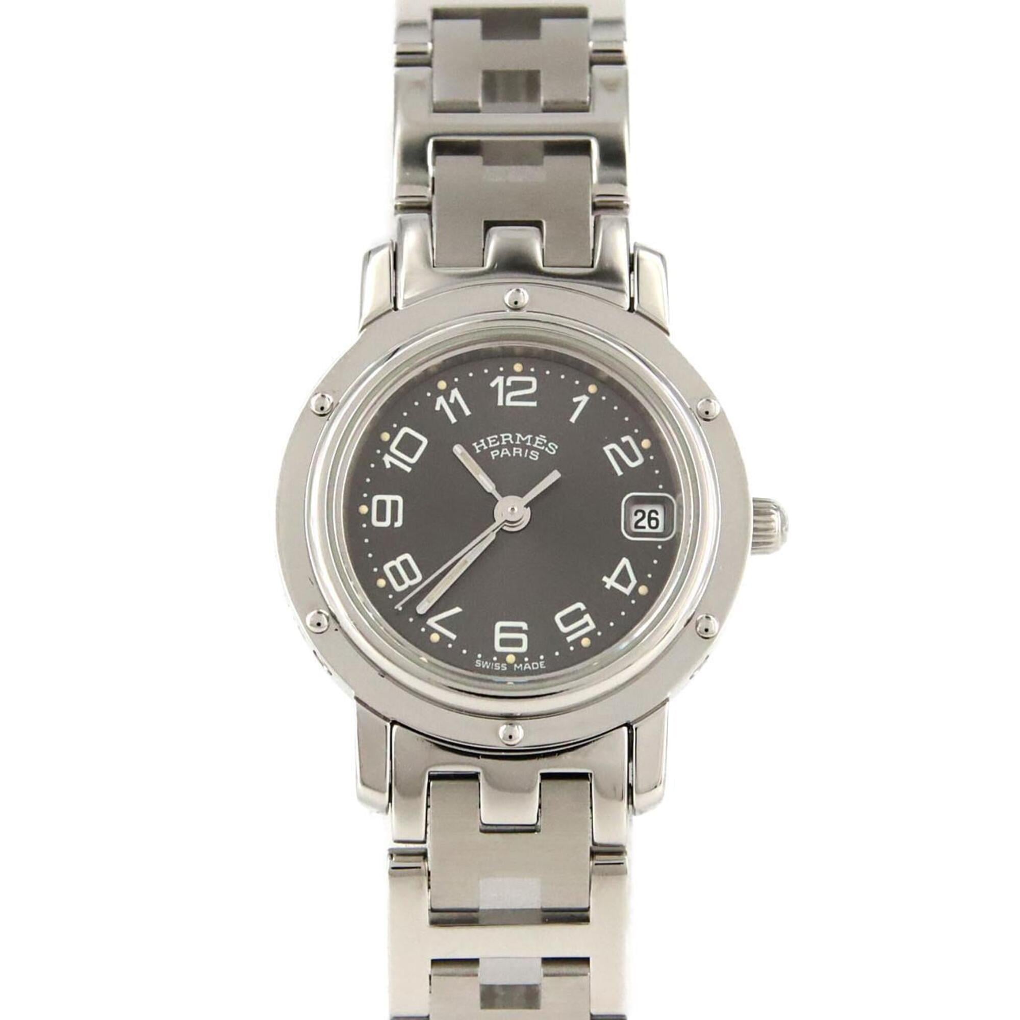 Hermes Clipper CL4.210 Grey Dial 24mm Watch