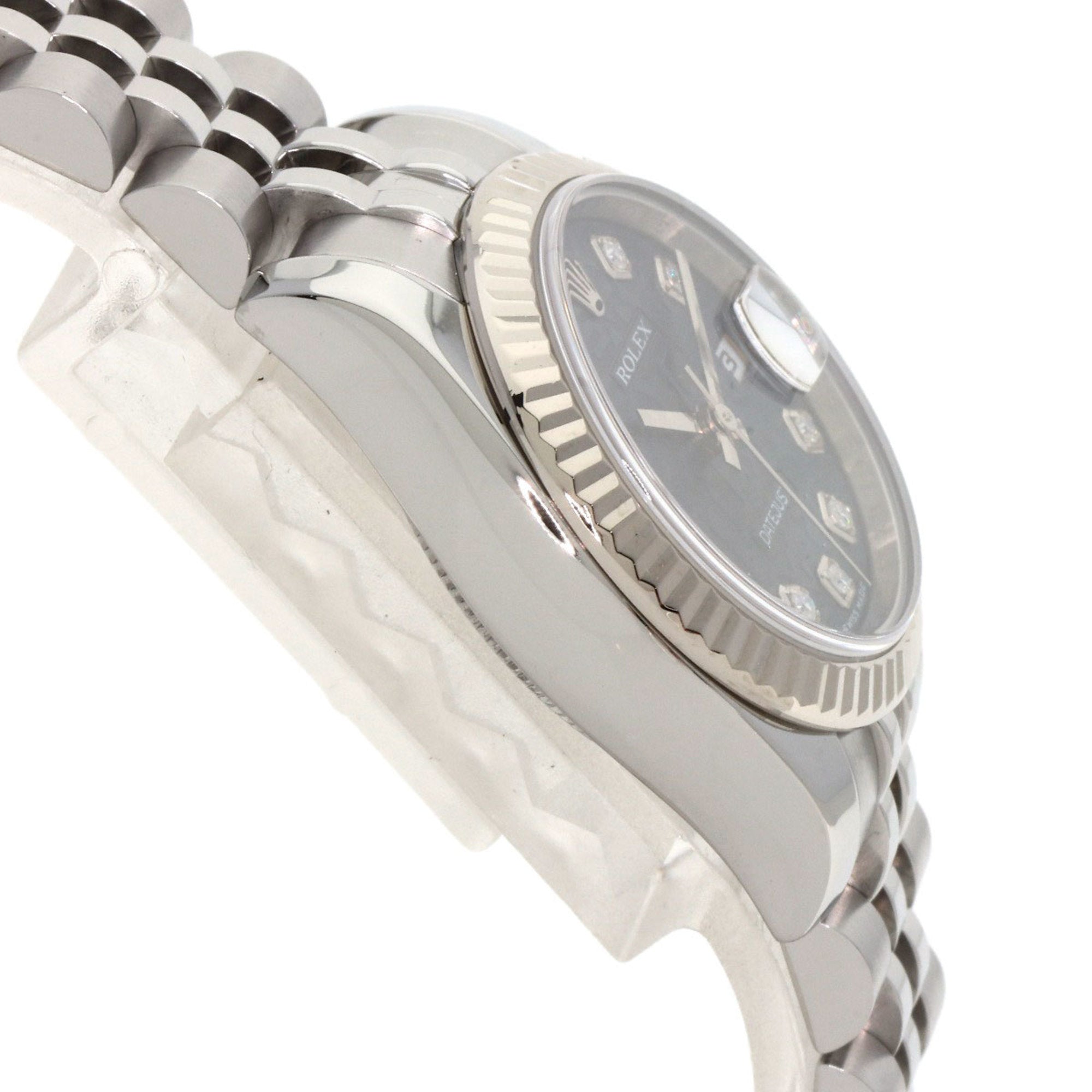 Rolex 179174G Datejust 10P Diamantuhr aus Edelstahl (SS) und 18 Karat Weißgold (K18WG) für Damen – ROLEX