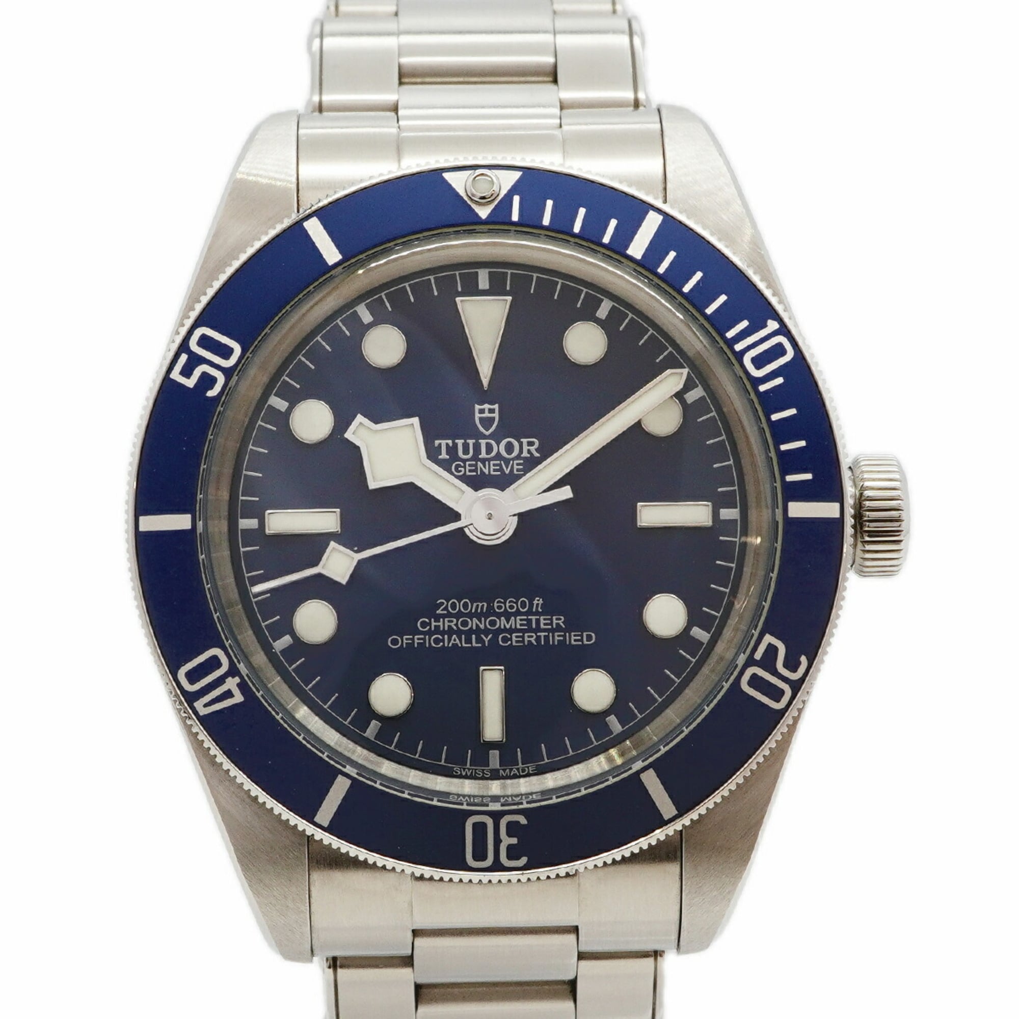 Tudor Black 79030B Blue Dial Stainless steel 39mm Watch