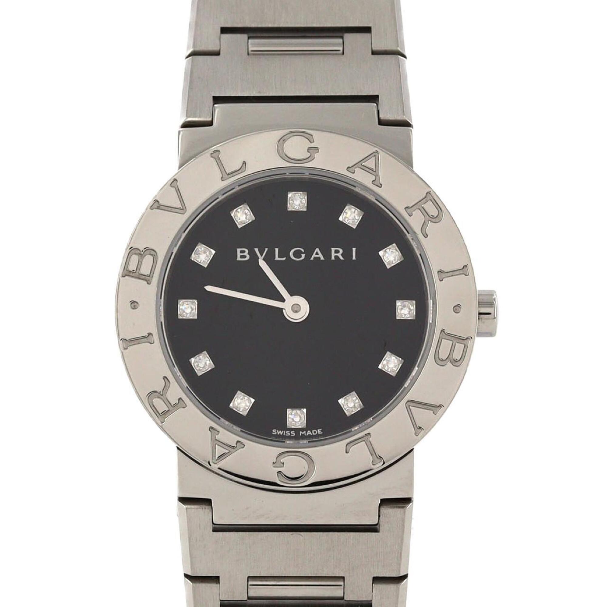 Bulgari Bvlgari BB26SS/12 Black Dial 26mm Watch