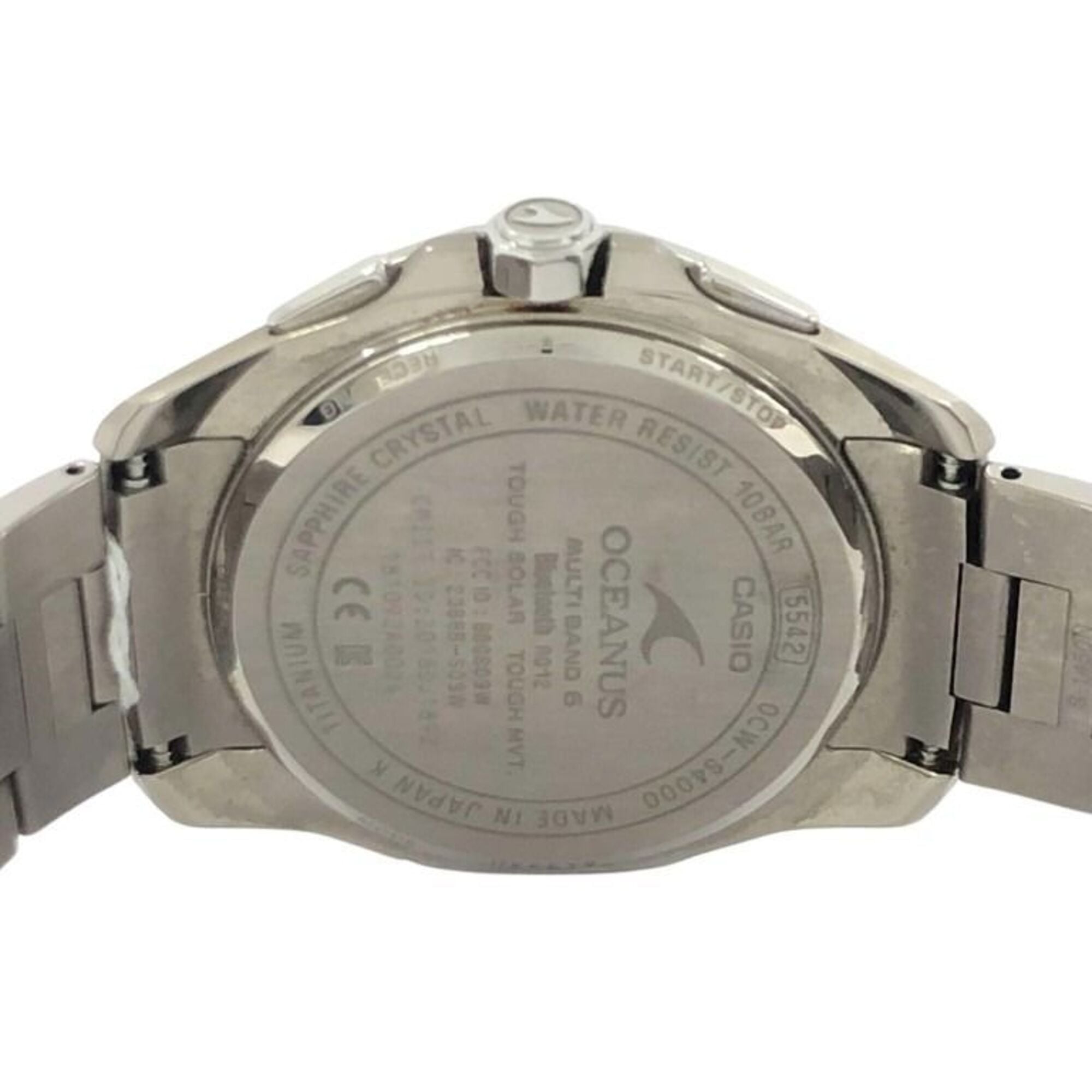 Montre Casio OCEANUS Manta série S4000, modèle OCW-S4000-1AJF Noir, cadran de 43 mm