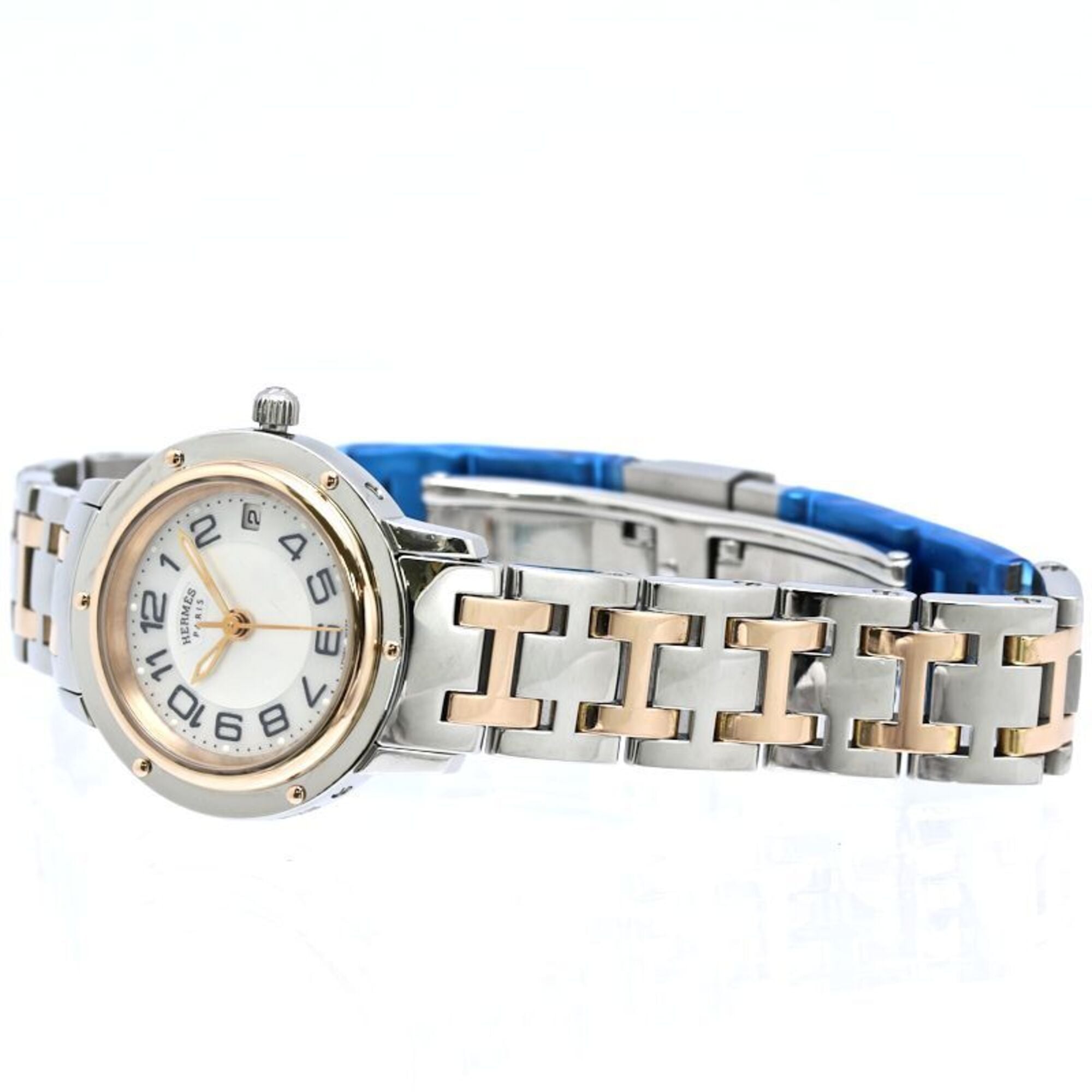 Hermes Clipper CP1.221.212/4970 035321WW00 White Dial 24mm Watch