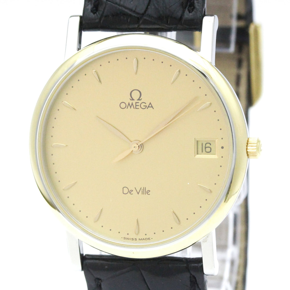 Omega De Ville 7420.11.30 Gold Dial 32mm Watch