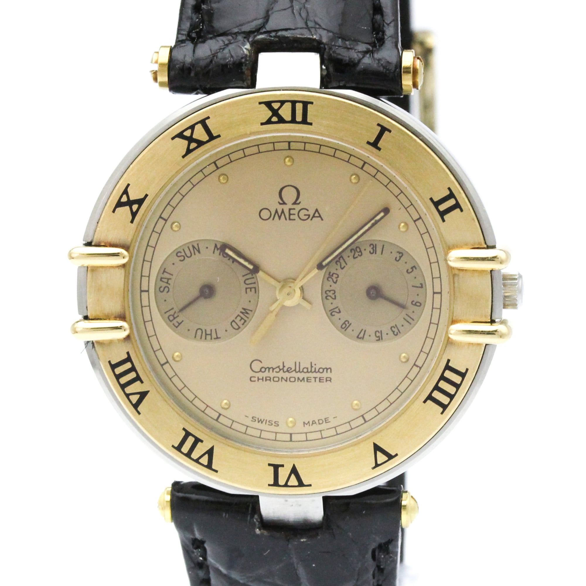 Omega Constellation 1.961.080 Gold Dial 33mm Watch
